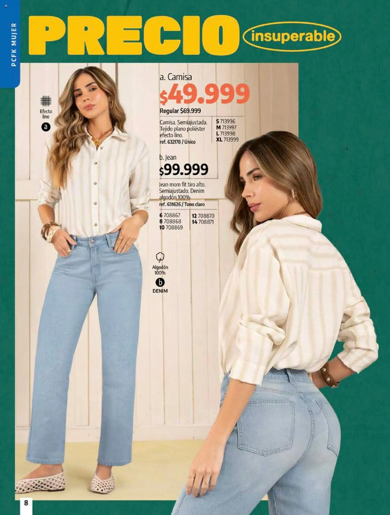 Pacifika revista - valida desde el 18/09/2026 | Página: 8 | Productos: Algodón, Jean, Camisa