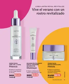 Vista previa de CREMA FACIAL REVITALIZANTE 50 ML, Mejora la apariencia de firmeza, luminosidad, densidad y textura, nuevo folleto de la tienda, válido en México a partir del 01/07/2026 | Página: 51