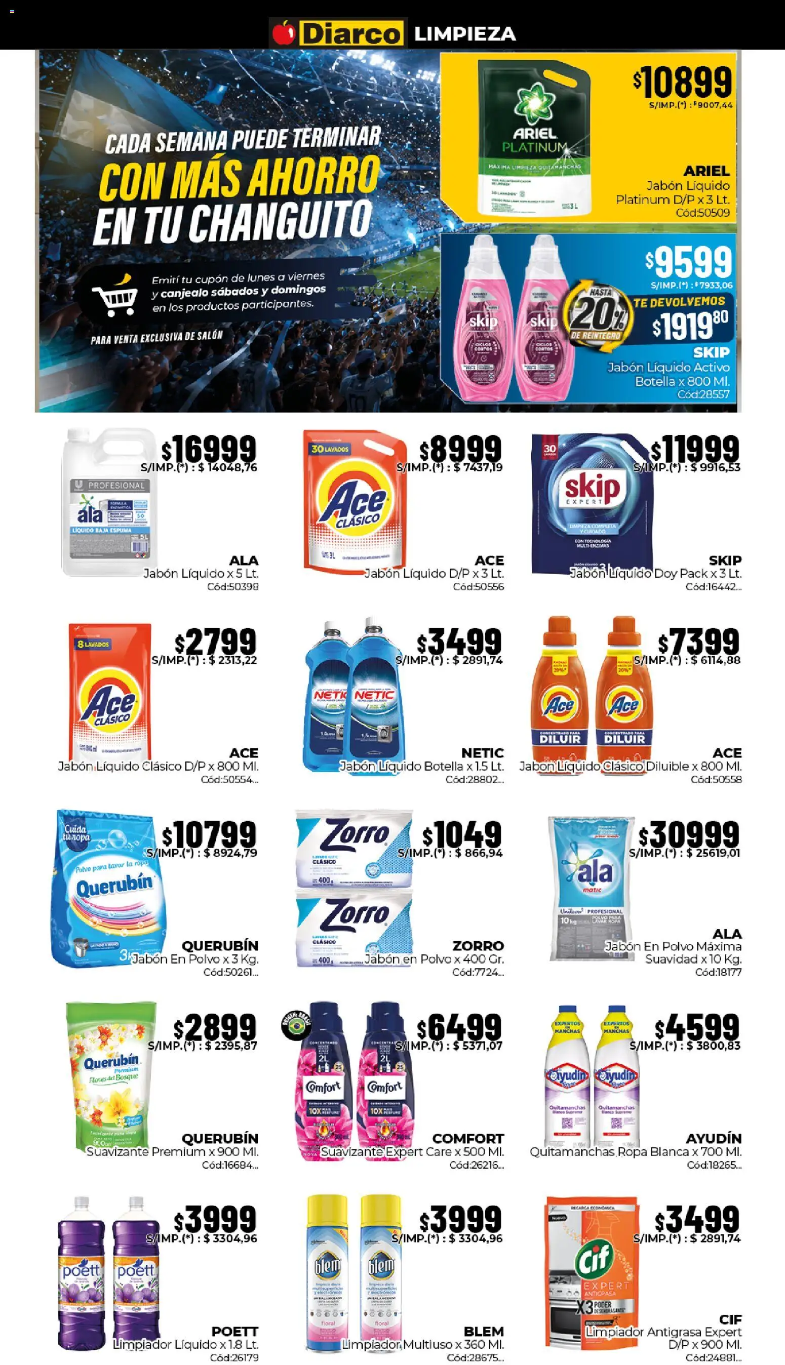 Diarco ofertas │ válido desde el 08.06.2026 | Página: 16 | Productos: Polvo, Jabón líquido, Jabón en polvo, Té