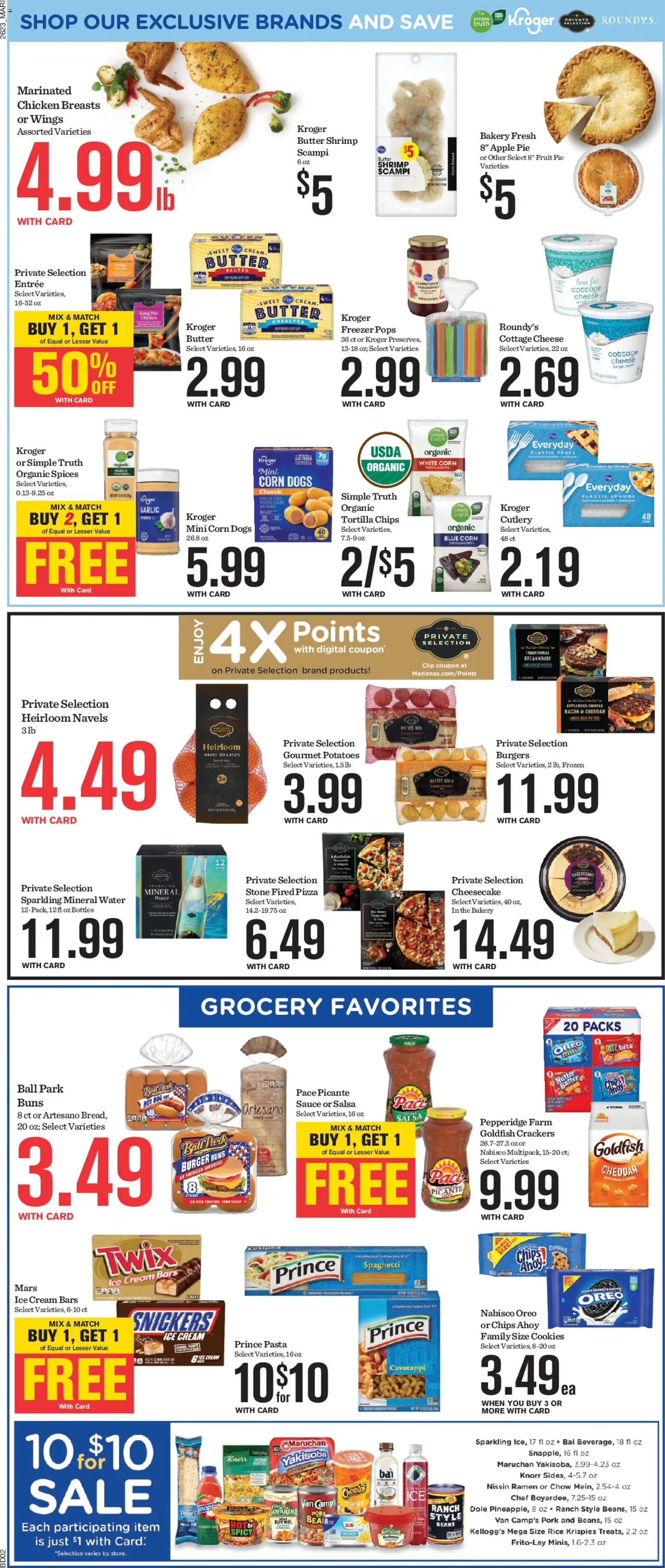 Mariano's Weekly Ad - valid from 07/08/2026 | Page: 10 | Products: Rice, Ice cream, Garlic, Apple Pie