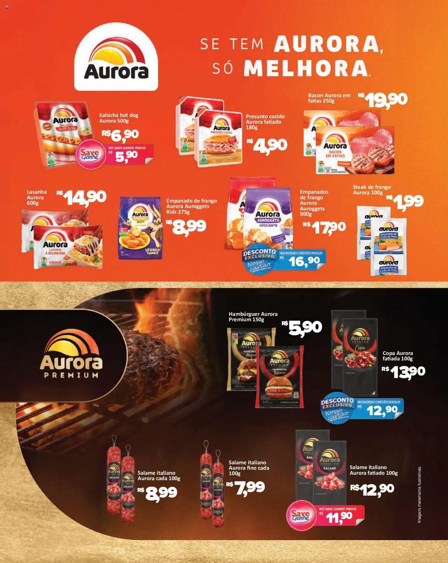 Savegnago Folheto - válido de 08/07/2026 | Página: 7 | Produtos: Salsicha, Copa, Hambúrguer, Frango