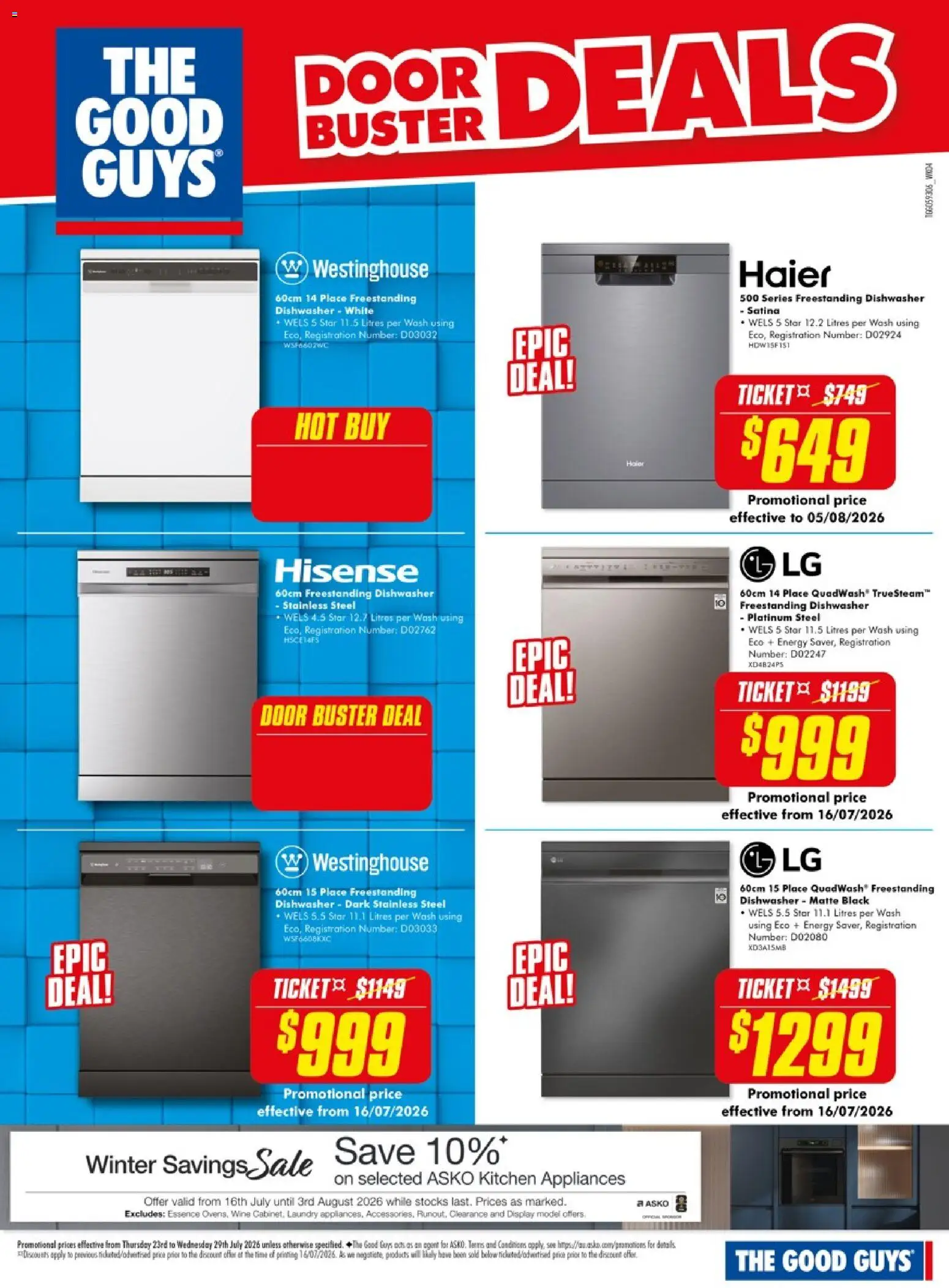 The Good Guys catalogue - valid from 23/07/2026 | Page: 12 | Products: Door, Wine, Laundry, Dishwasher