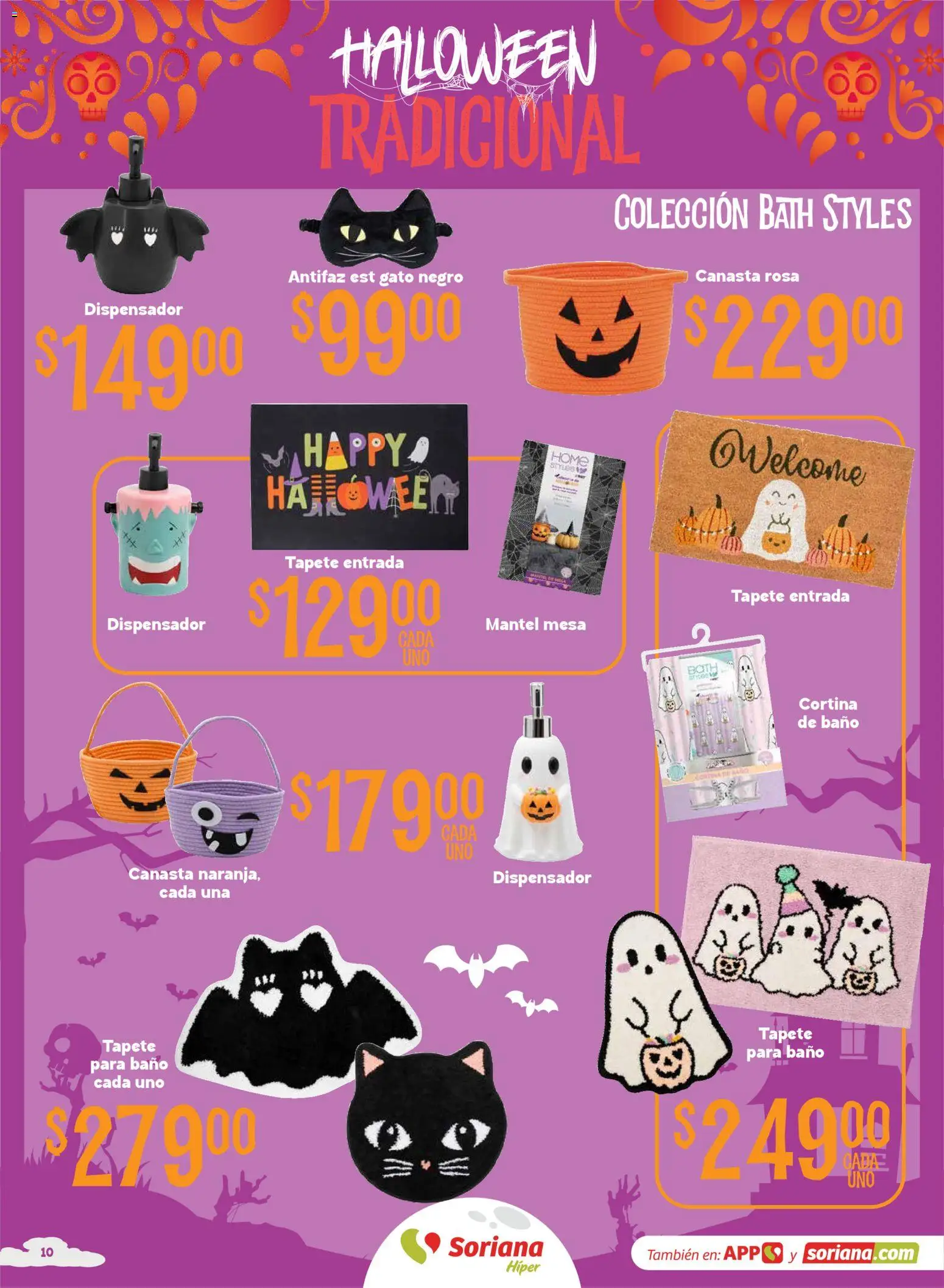 Nuevas ofertas de Soriana válidas en toda la República Mexicana desde el 08/09/2026. ¡Encuentra las mejores ofertas en Soriana Halloween y Día de muertos Híper Nacional! | Página: 10