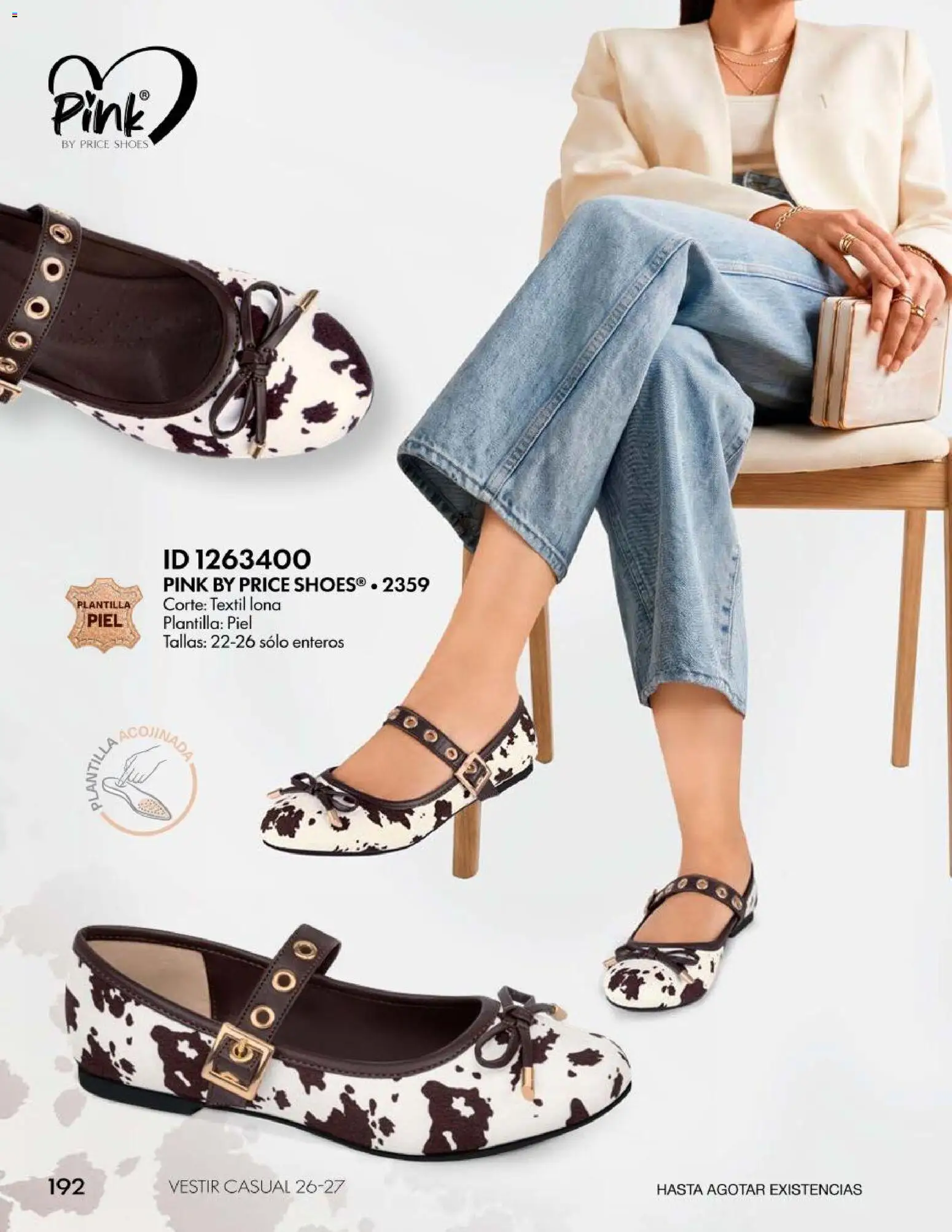 Nuevas ofertas de Price Shoes válidas en toda la República Mexicana desde el 28/08/2026. ¡Encuentra las mejores ofertas en Price Shoes catálogo Vestir Casual! | Página: 192 | Productos: Lona