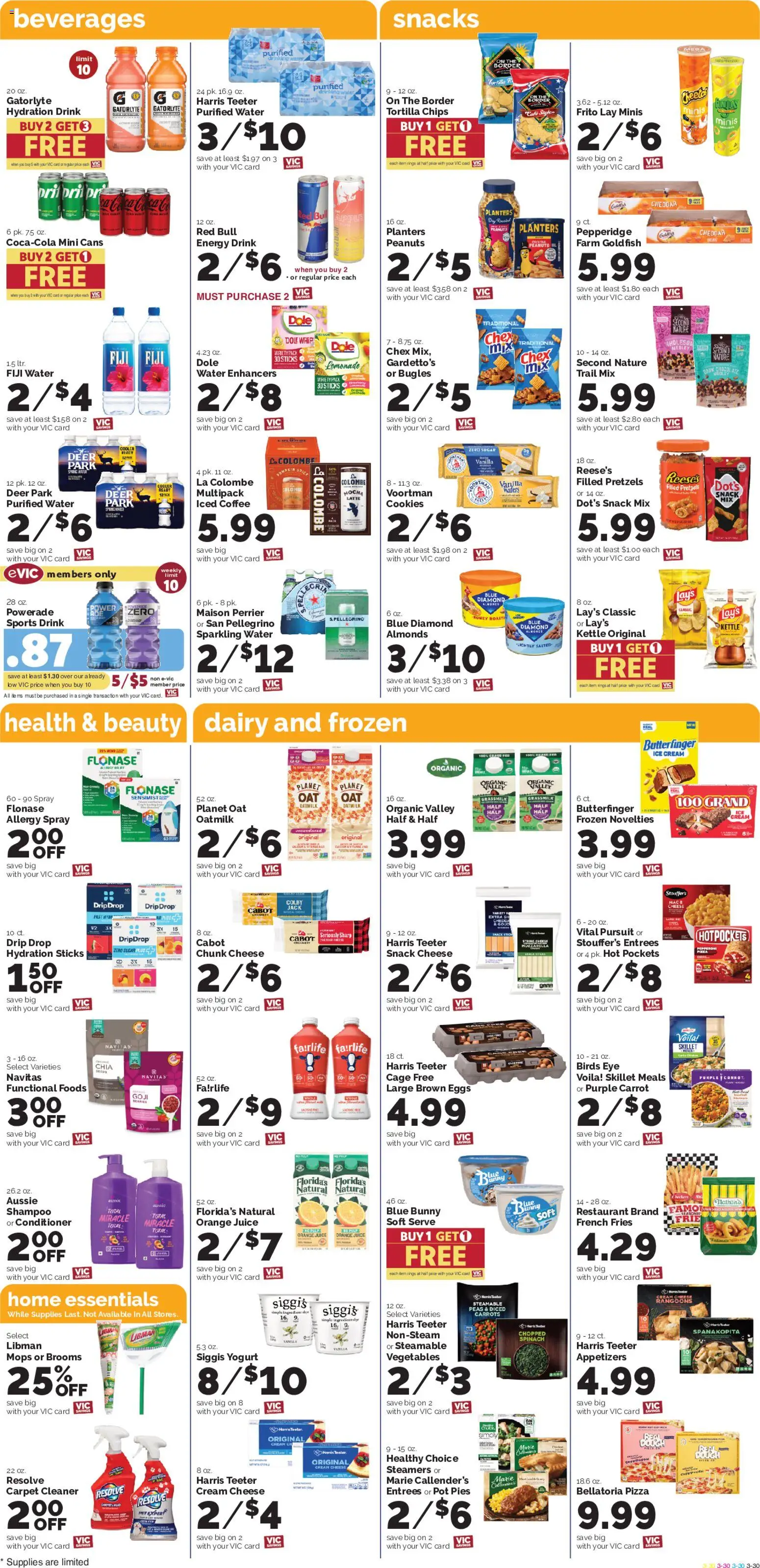 Harris Teeter Weekly Ad - SC - valid from 09/16/2026 | Page: 6 | Products: Conditioner, Chips, Ice cream, Mozzarella