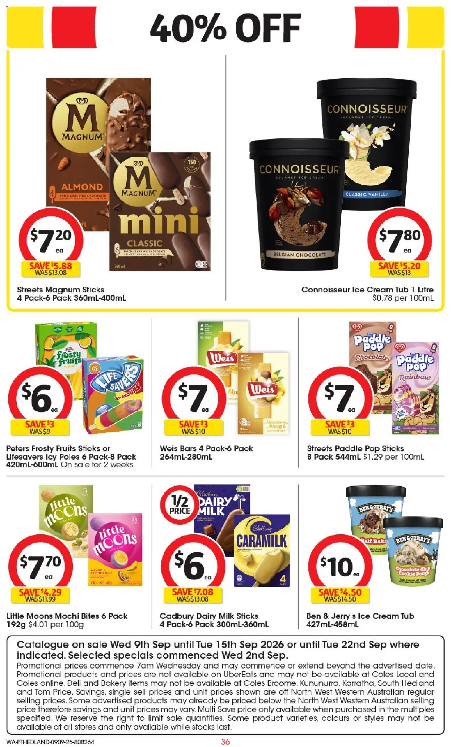 Coles catalogue - valid from 09/09/2026 | Page: 36 | Products: Snacks, Butter, Prawns, Garlic