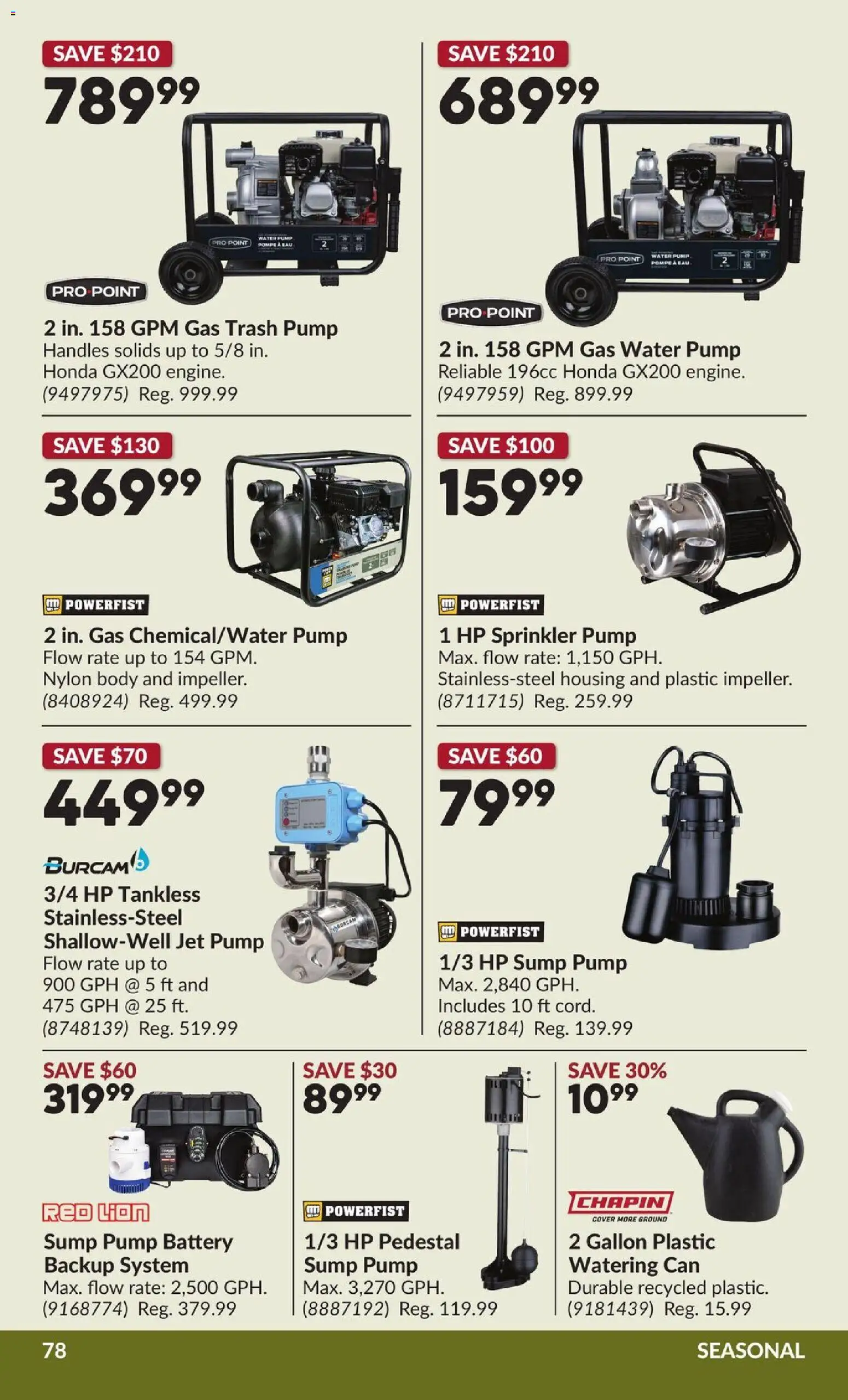 Princess Auto flyer valid from Aug 25, 2026 | Page: 79 | Products: Water, Battery