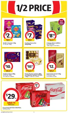 Preview of Coles catalogue - valid from 01/07/2026 | Page: 5 | Products: Crackers, Sour cream, Sugar, Vinegar