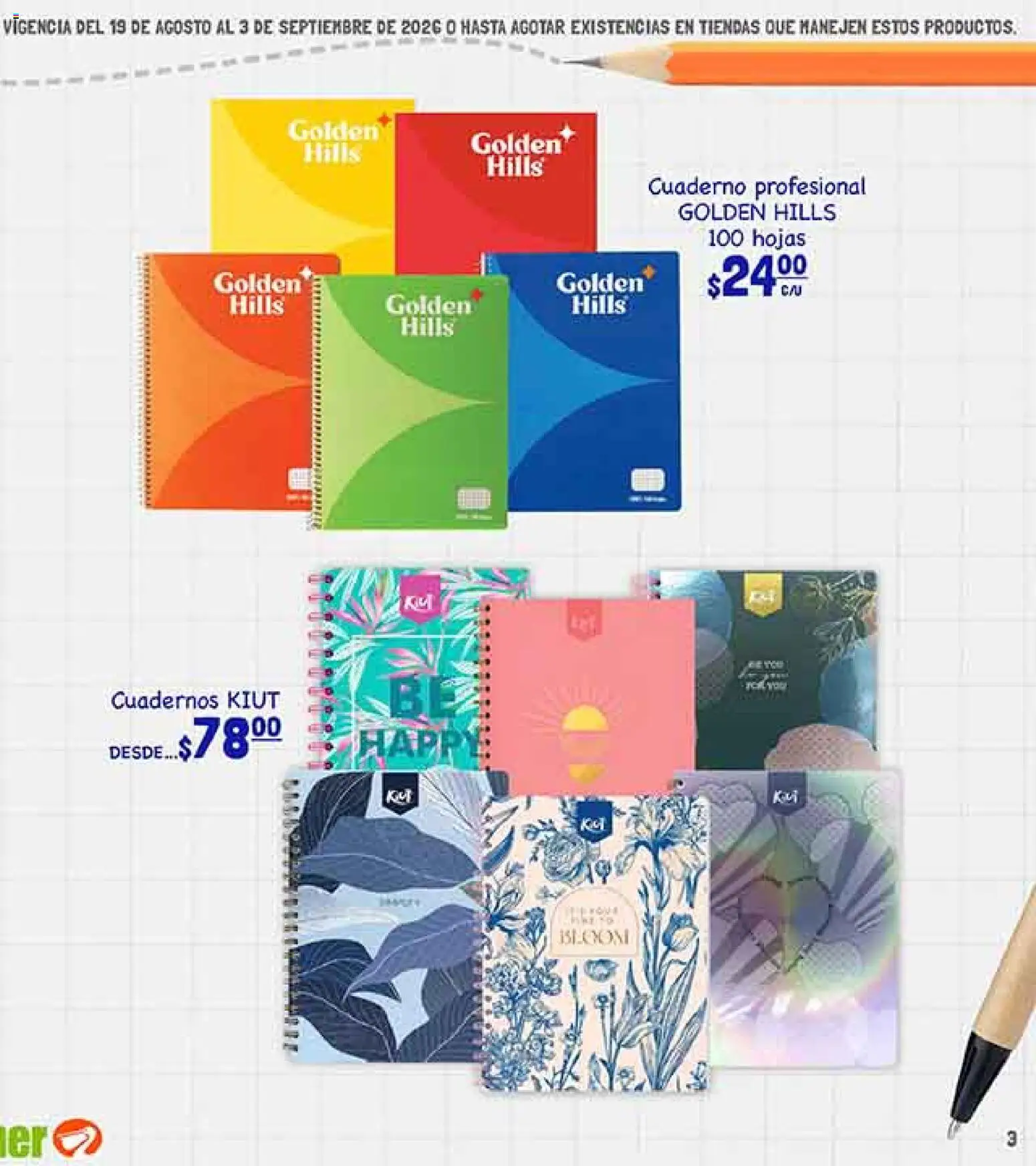Nuevas ofertas de La Comer válidas en toda la República Mexicana desde el 19/08/2026. ¡Encuentra las mejores ofertas en La Comer folleto! | Página: 5 | Productos: Cuaderno, Cuadernos
