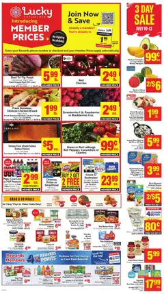 Preview of Lucky Supermarkets weekly ads valid from 07/08/2026