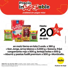 Éxito catálogo -  Vista previa de la revista de la tienda Éxito valido desde el 17/07/2026 | Página: 2 | Productos: Arroz, Bolsa, Mermelada, Maiz