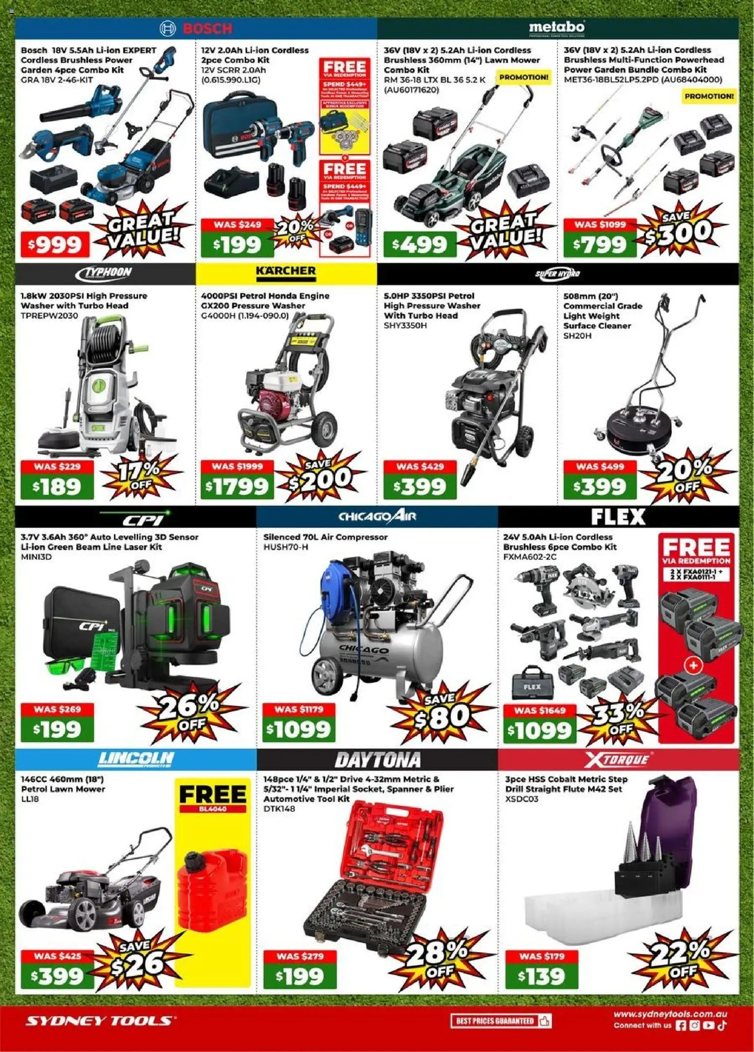 Sydney Tools catalogue - valid from 17/09/2026 | Page: 2 | Products: Lawn mower, Light, Cleaner, Weight