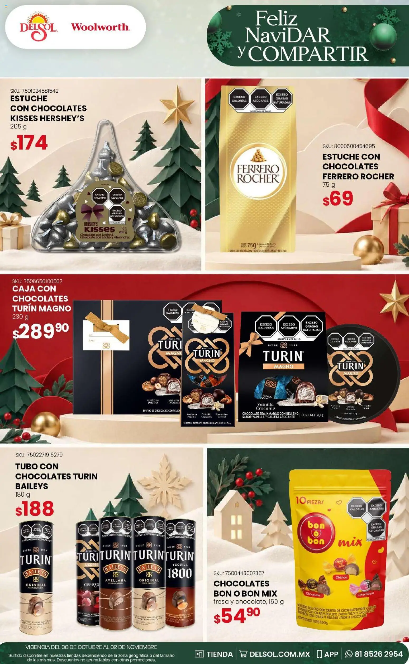 Nuevas ofertas de Del Sol y Woolworth válidas en toda la República Mexicana desde el 08/10/2026. ¡Encuentra las mejores ofertas en Del Sol y Woolworth - Feliz NaviDar y Compartir! | Página: 47