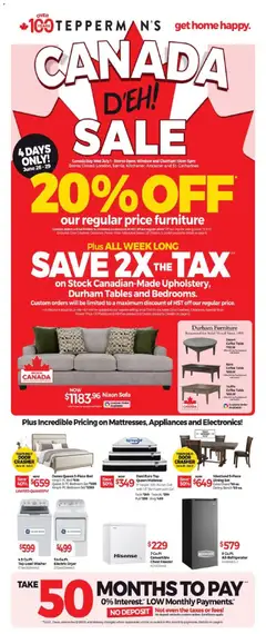 Preview of Tepperman's weekly flyer / circulaire from shop Tepperman's valid from Jun 26, 2026