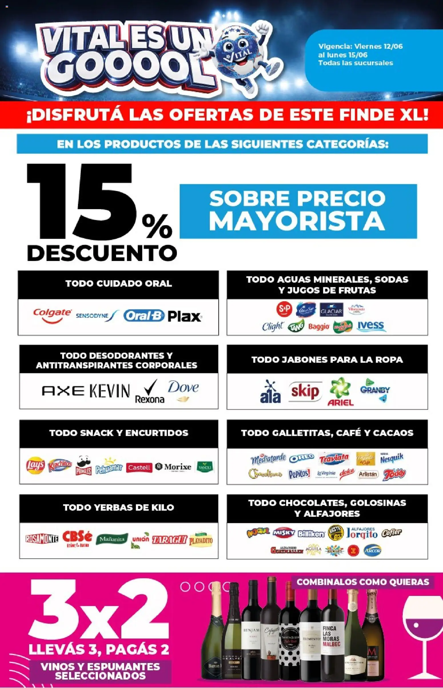 Vital - Ofertas fin │ válido desde el 12.06.2026 | Página: 3 | Productos: Sobre, Ropa, Café, Golosinas
