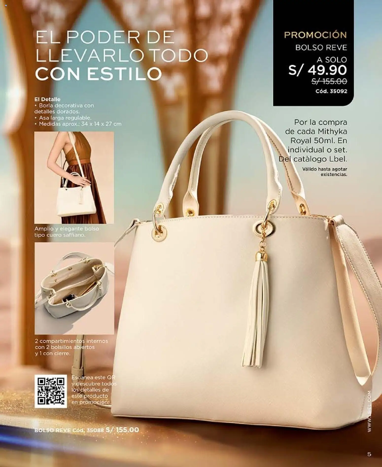 Catálogo L'Bel válido desde 03/10/2026 | Página: 5 | Productos: Bolsillos, Bolso