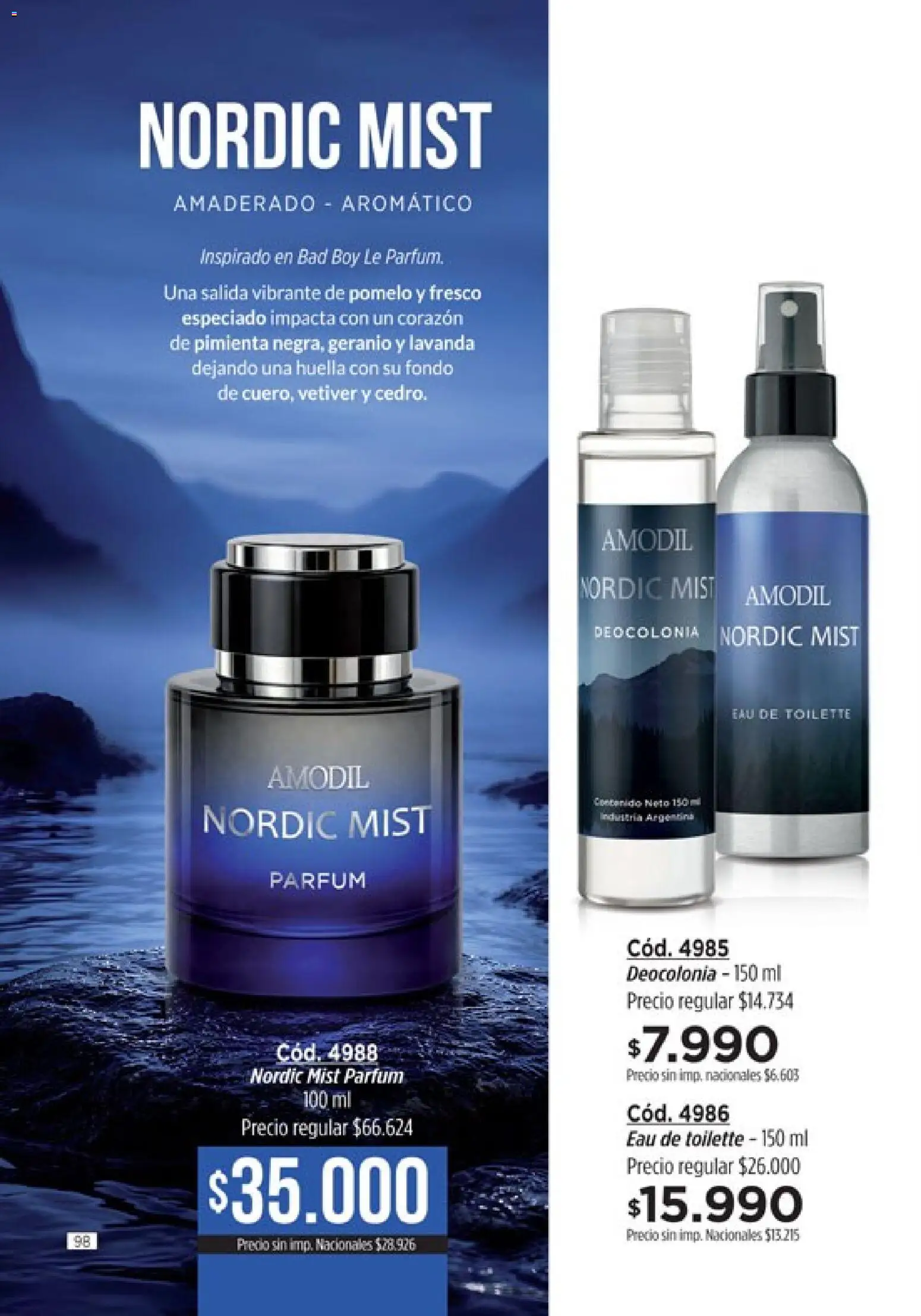Amodil - Campaña 11 │ válido desde el 01.07.2026 | Página: 98 | Productos: Eau de toilette, Pimienta, Pomelo