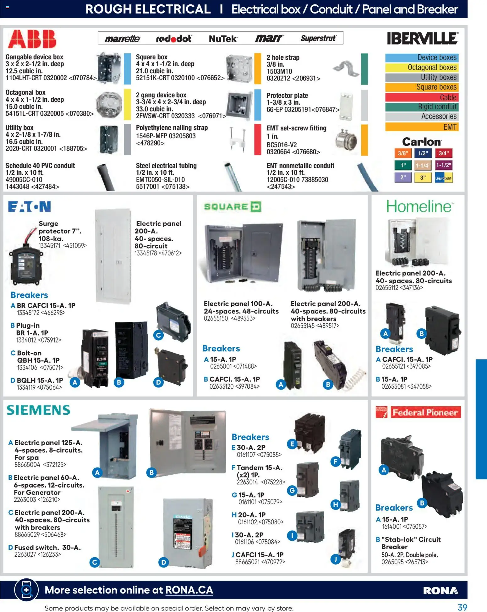 Rona flyer valid from Feb 26, 2026 | Page: 39 | Products: Cable, Box