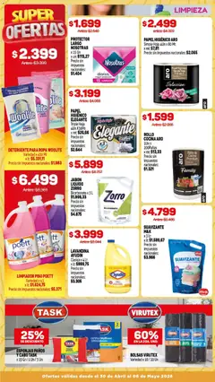 Vista previa Makro ofertas válido desde el 30.04.2026 | Página: 13 | Productos: Papel higiénico, Detergente, Suavizante, Limpiador
