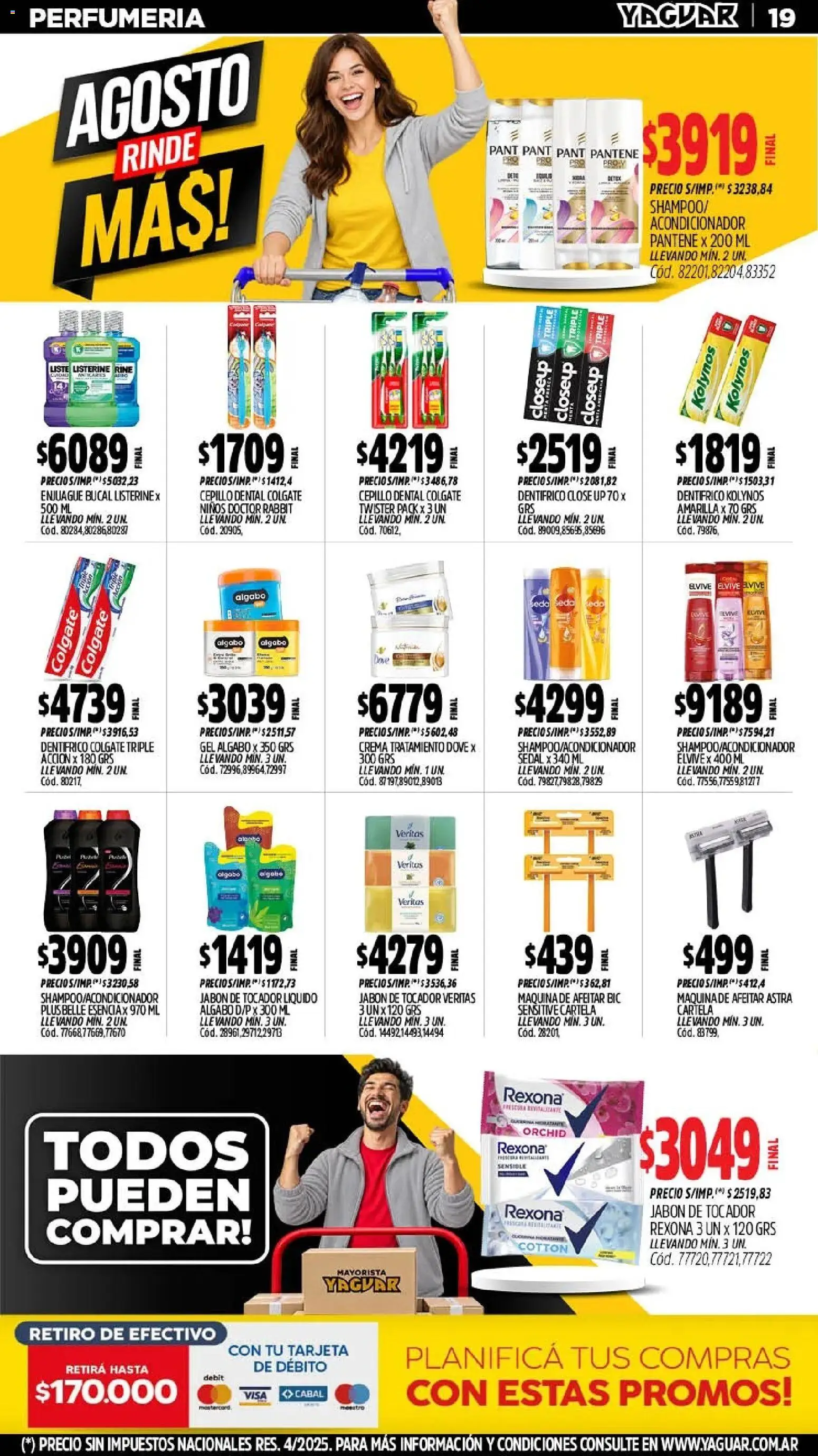Yaguar - Oferta Semanal Córdoba │ válido desde el 17/07/2026 | Página: 20 | Productos: Maquina de afeitar, Listerine, Cepillo, Crema