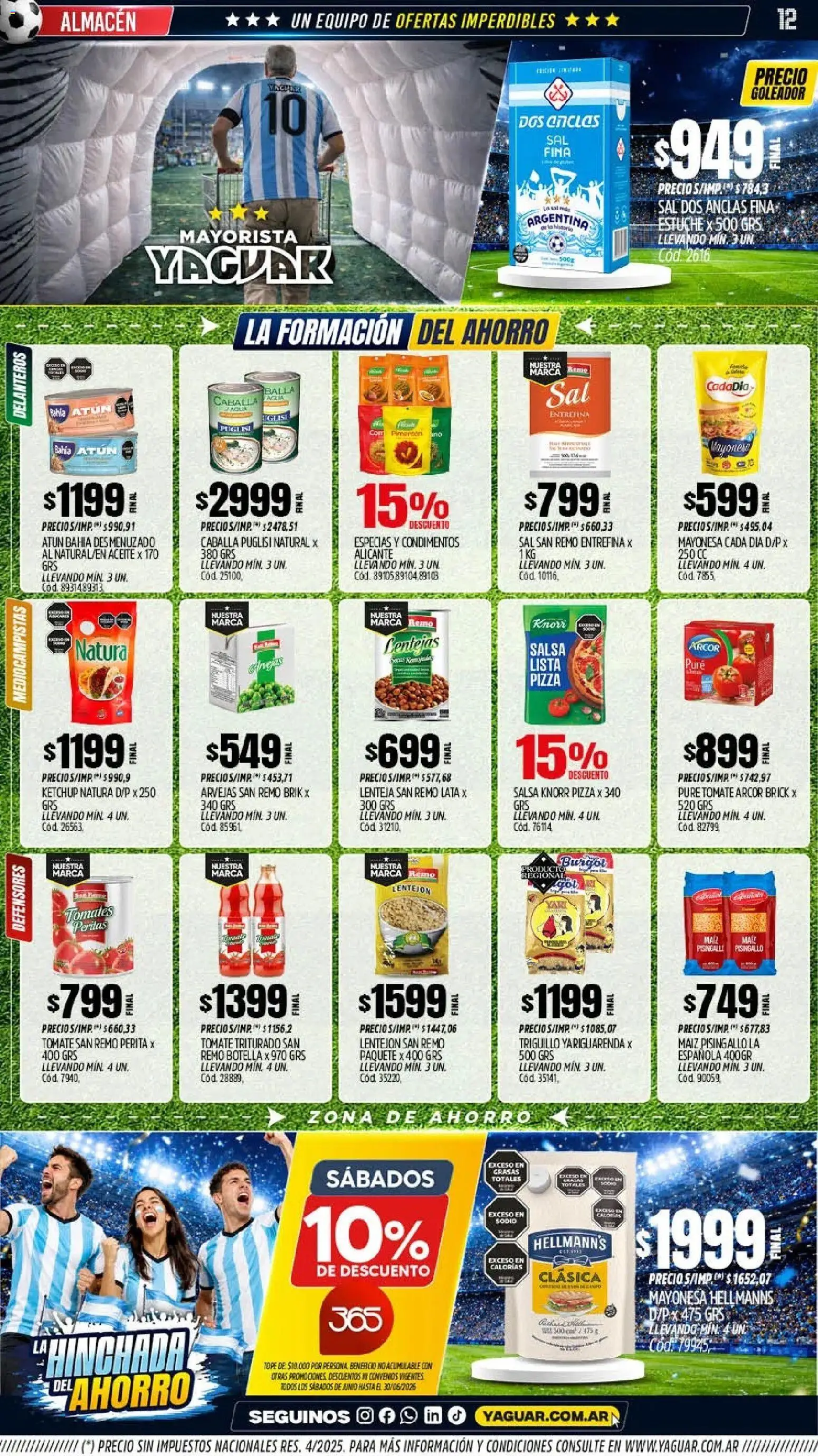 Yaguar - Oferta Semanal Salta │ válido desde el 22/06/2026 | Página: 12