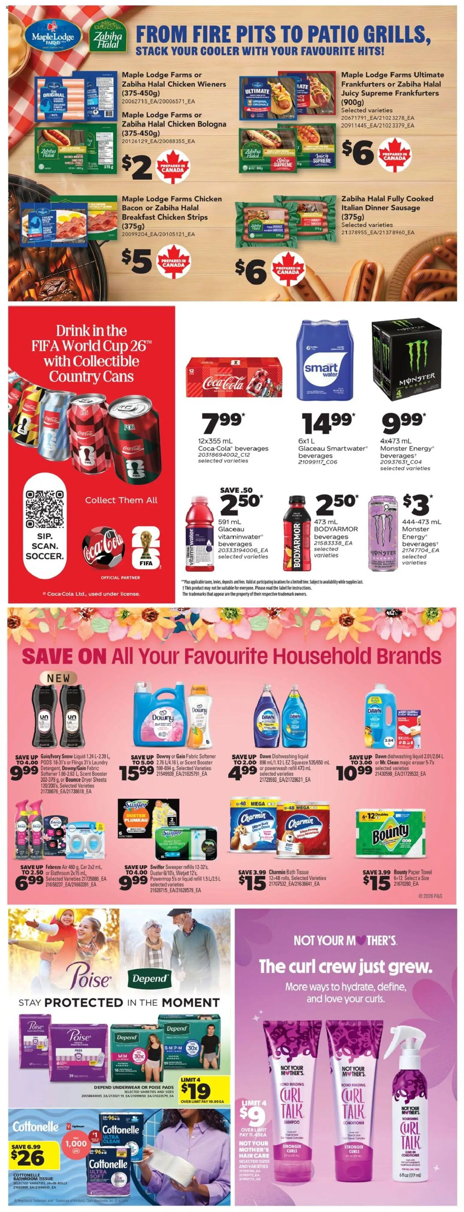 Real Canadian Superstore flyer valid from Jul 23, 2026 | Page: 37 | Products: Water, Dryer, Sausage, Chicken strips