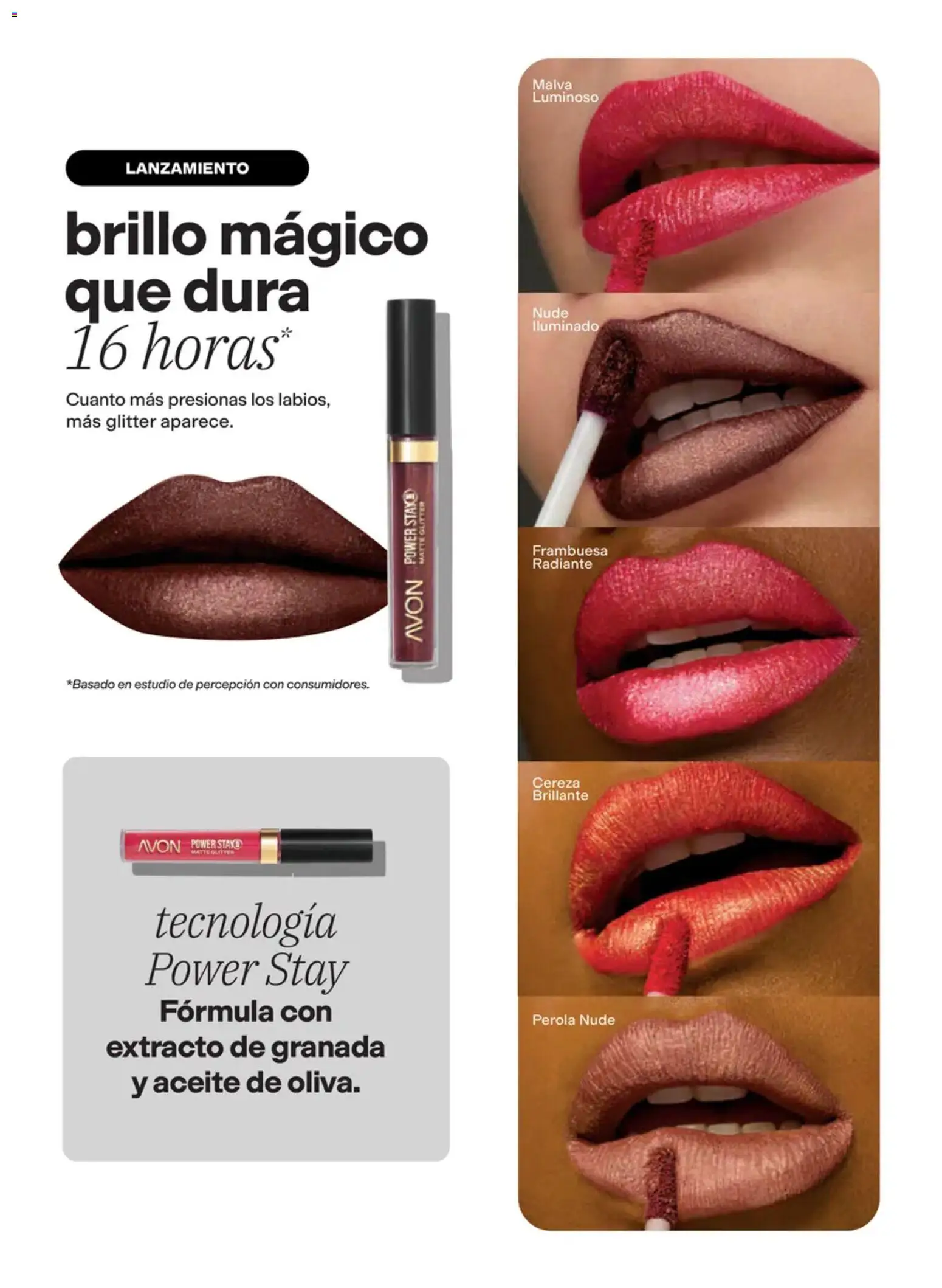 Nuevas ofertas de AVON válidas en toda la República Mexicana desde el 02/10/2026. ¡Encuentra las mejores ofertas en AVON campaña 15 2026! | Página: 6 | Productos: Glitter, Aceite, Granada, Radiante
