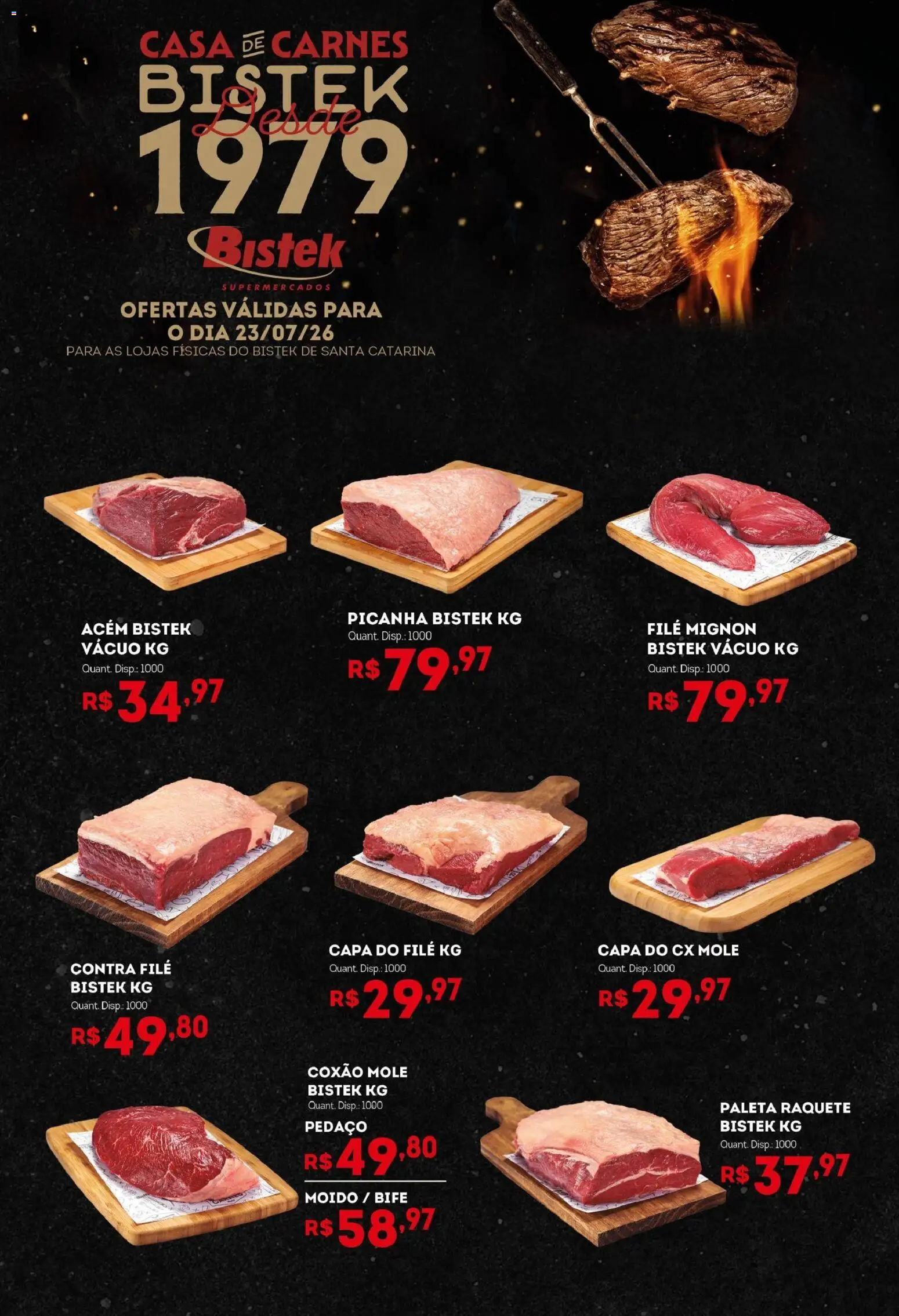 Bistek Supermercados Folheto - válido de 23/07/2026 | Página: 1