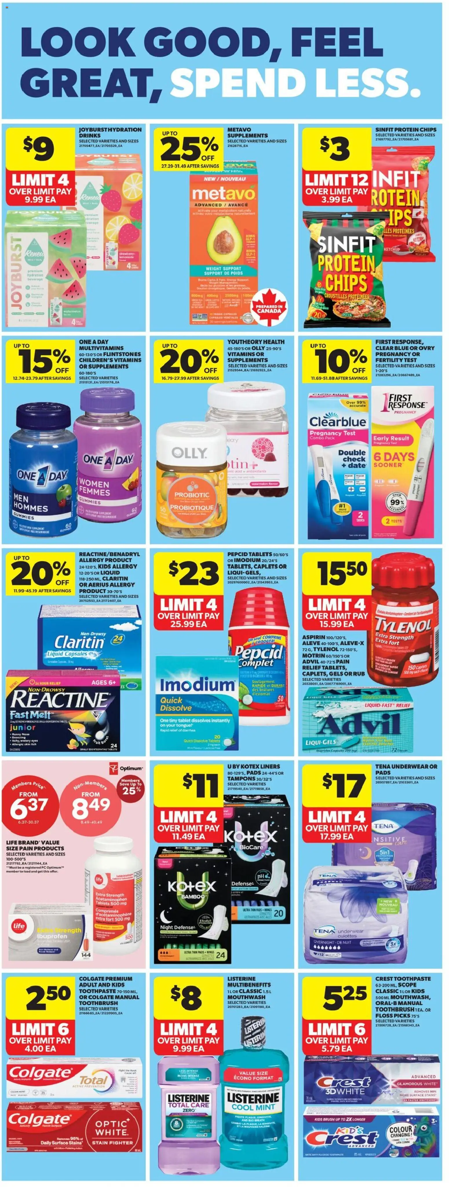 Real Canadian Superstore flyer valid from Jul 16, 2026 | Page: 31 | Products: Chips, Brush, Drinks, Toothpaste