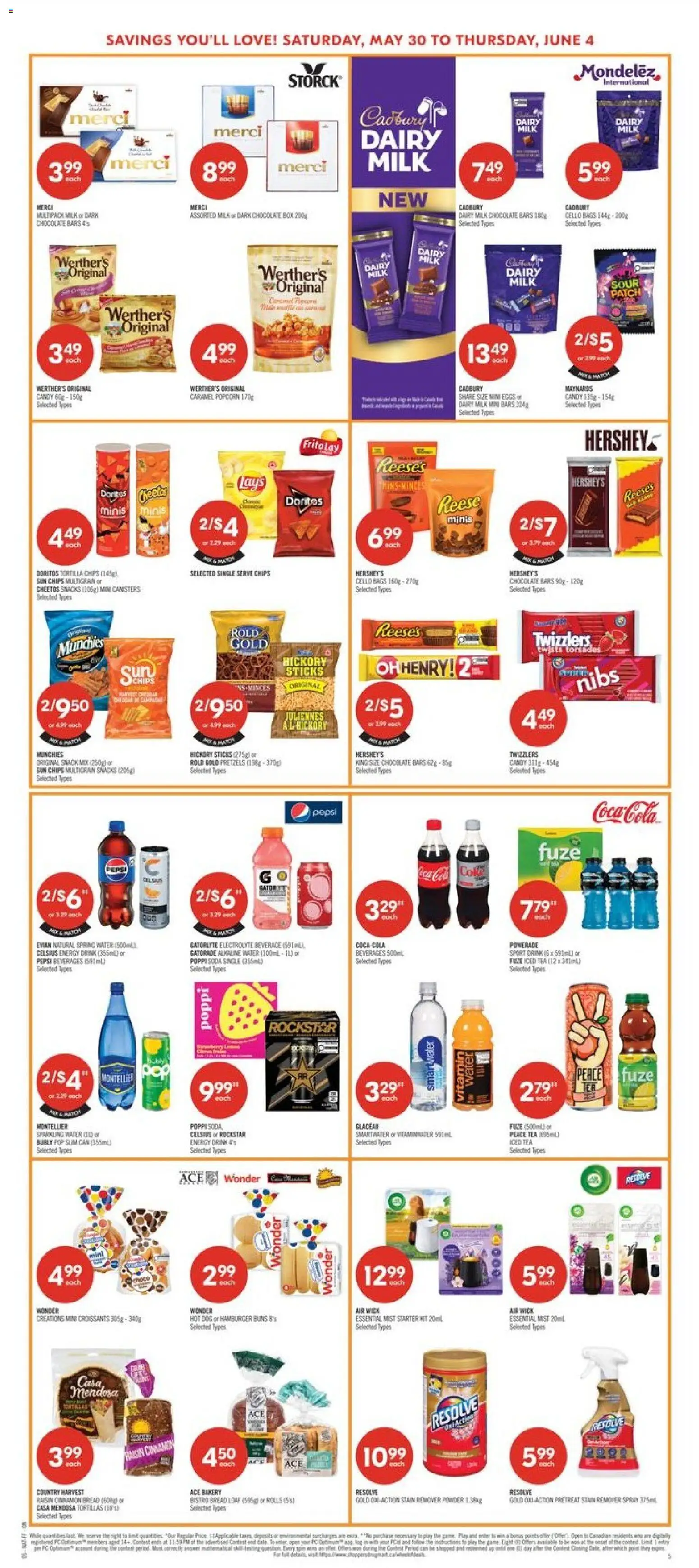 Shoppers flyer valid from 29.05.2026 | Page: 8 | Products: Tea, Bakery, Bread, Chocolate