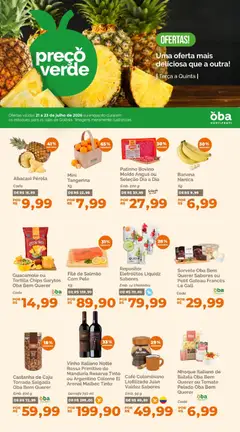 Oba Hortifruti - Ofertas da semana - Pré-Visualização do folheto da loja Oba Hortifruti, válido de 21/07/2026