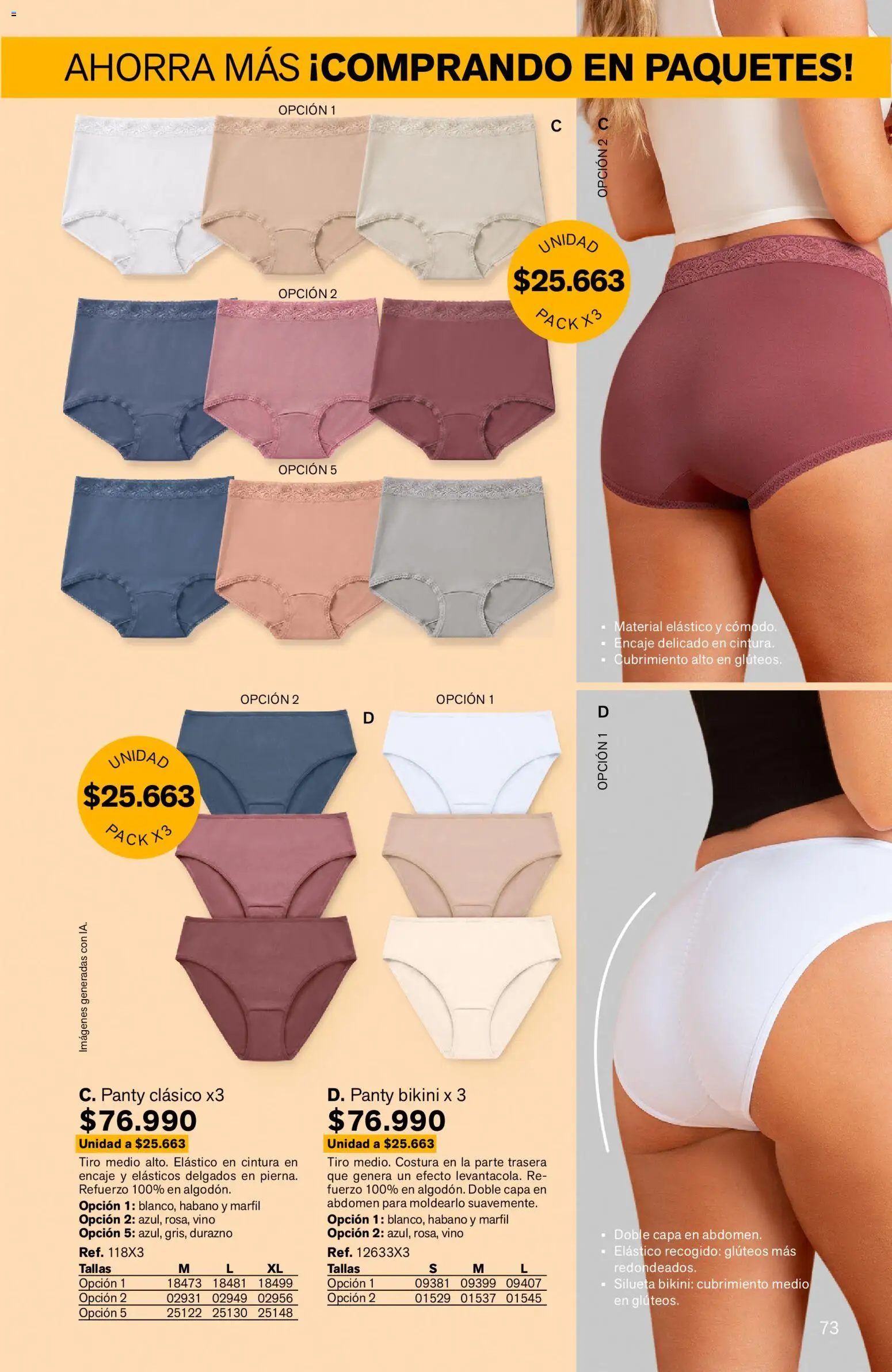 Leonisa revista - valida desde el 24/08/2026 | Página: 73 | Productos: Bikini, Durazno, Vino