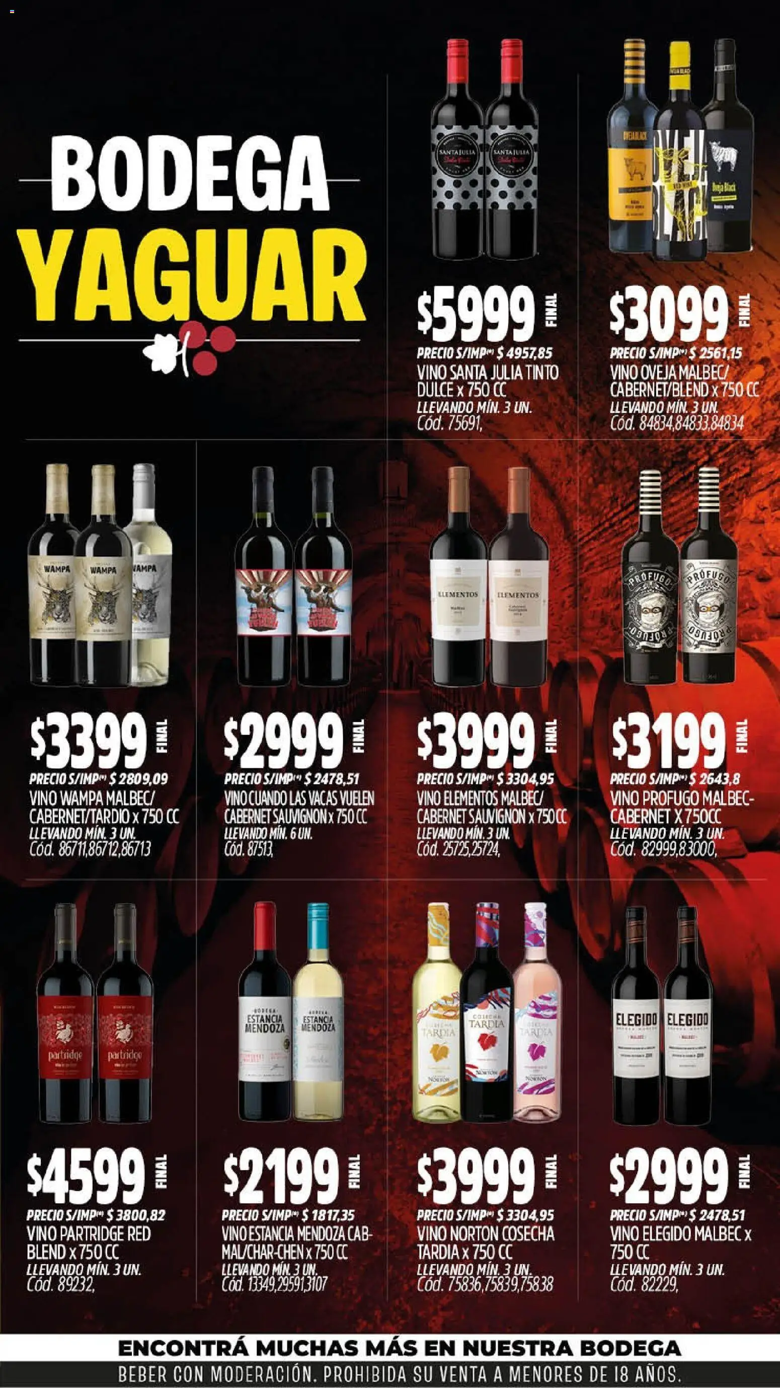Yaguar - Oferta Semanal Santa Fé │ válido desde el 14/09/2026 | Página: 7 | Productos: Dulce, Vino
