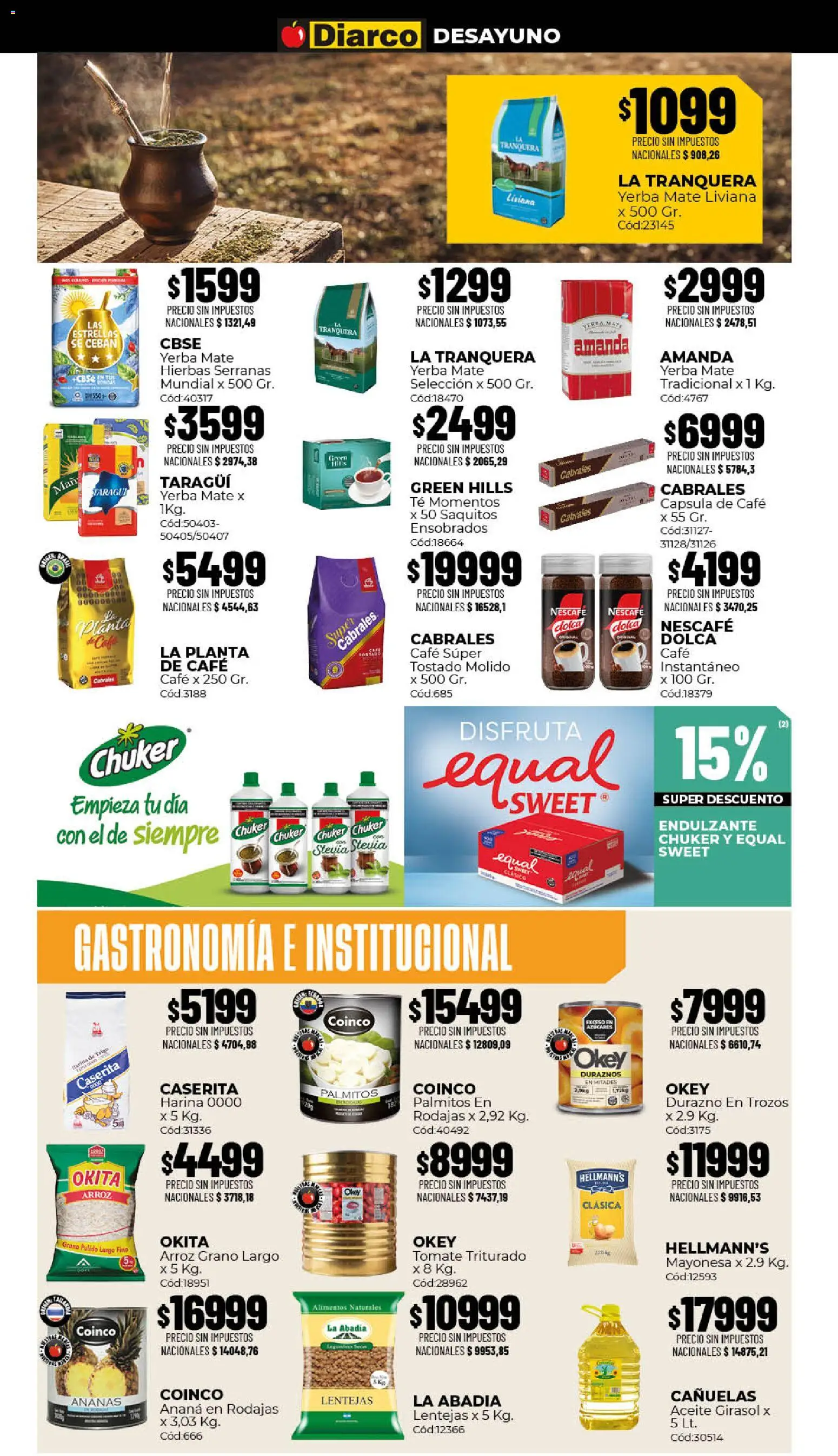 Diarco - Ofertas Gba │ válido desde el 10/08/2026 | Página: 4 | Productos: Harina, Aceite, Alimentos, Arroz