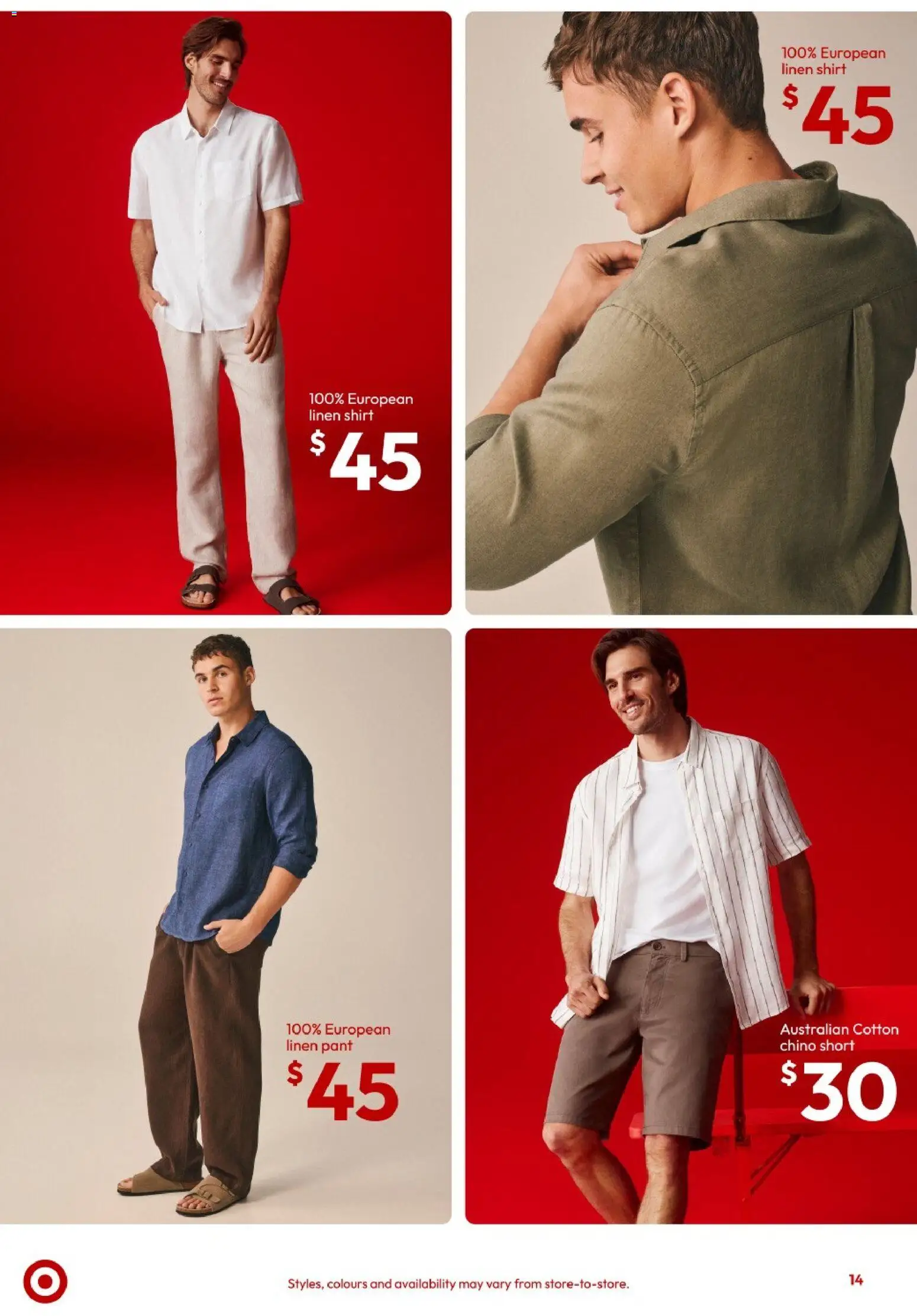 Target catalogue - valid from 31/08/2026 | Page: 14 | Products: Linen, Shirt