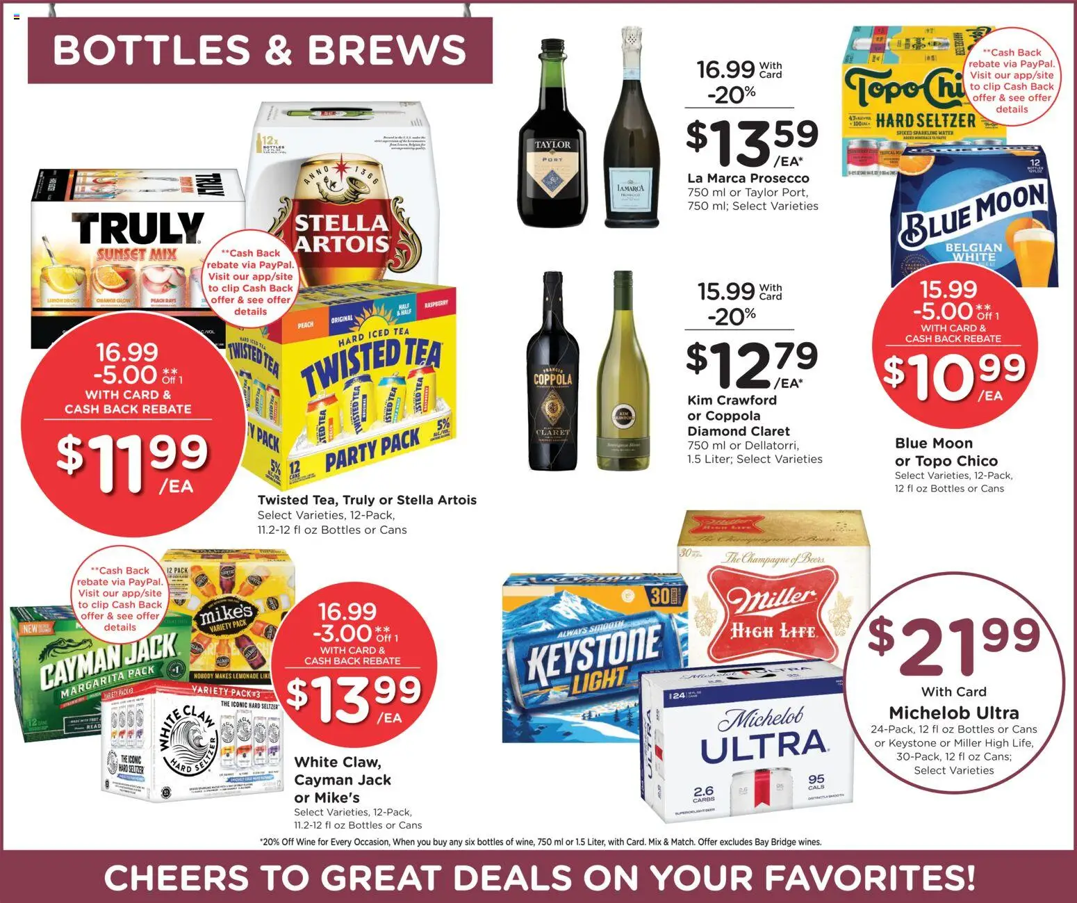 Smith's Weekly Ad - valid from 08/12/2026 | Page: 9 | Products: Champagne, Wine, Water, Iced tea