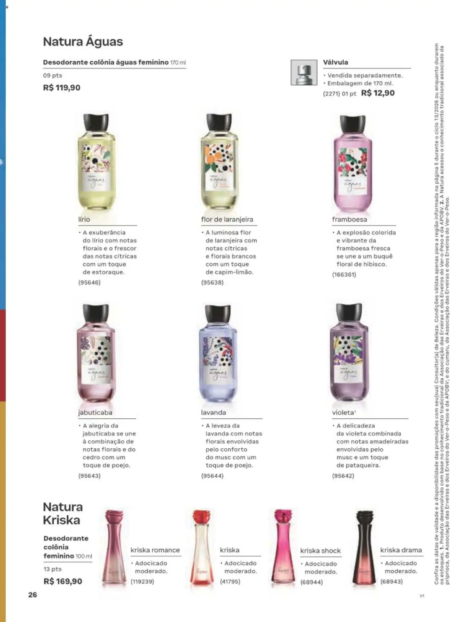 Natura Folheto - válido de 10/08/2026 | Página: 27 | Produtos: Desodorante, Base
