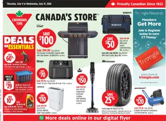 Preview of Canadian Tire weekly flyer from shop Canadian Tire valid from Jul 9, 2026