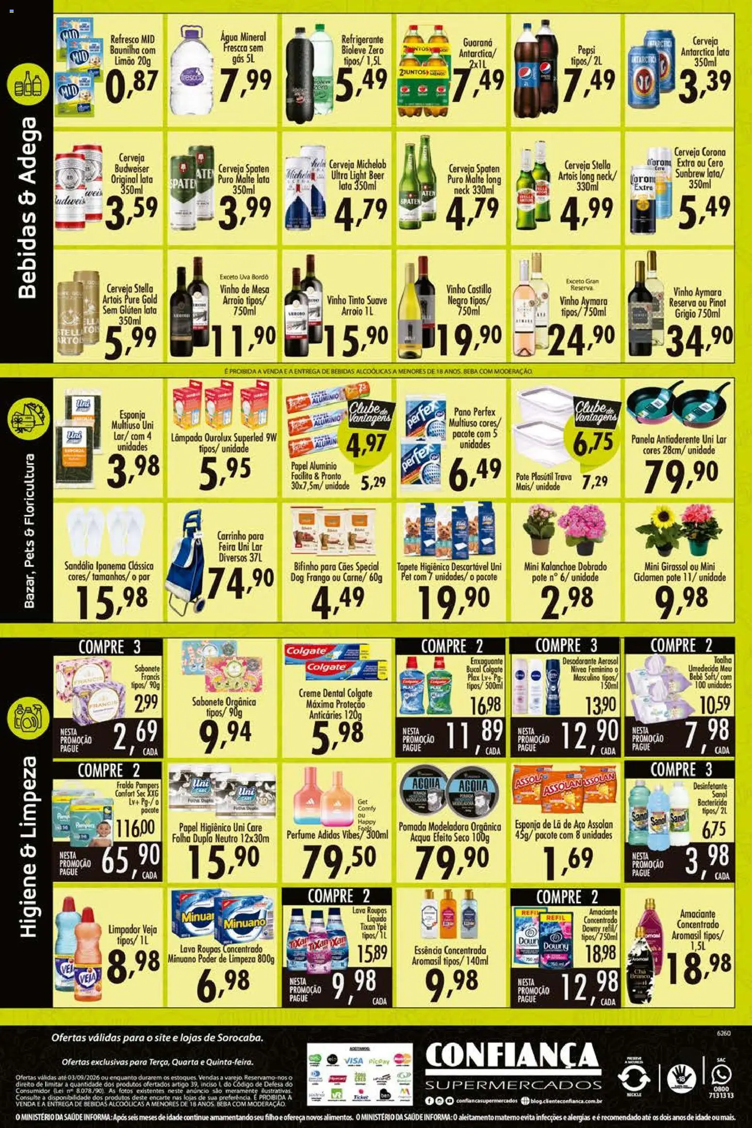 Confiança Folheto - válido de 01/09/2026 | Página: 4 | Produtos: Tapete, Carrinho, Tapete higiênico, Creme
