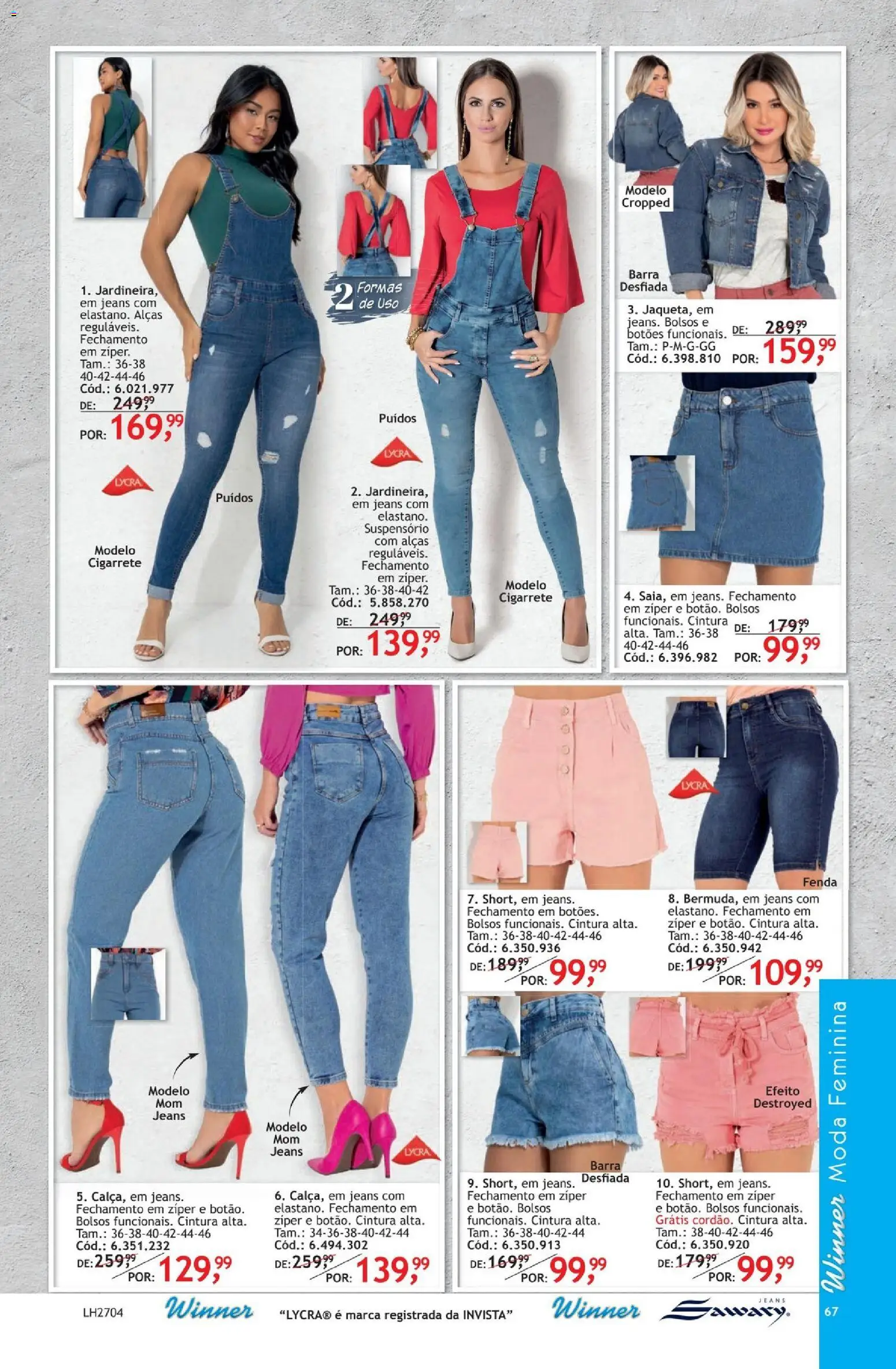 Quatro Estações Folheto - válido de 01.04.2026 | Página: 67 | Produtos: Jeans