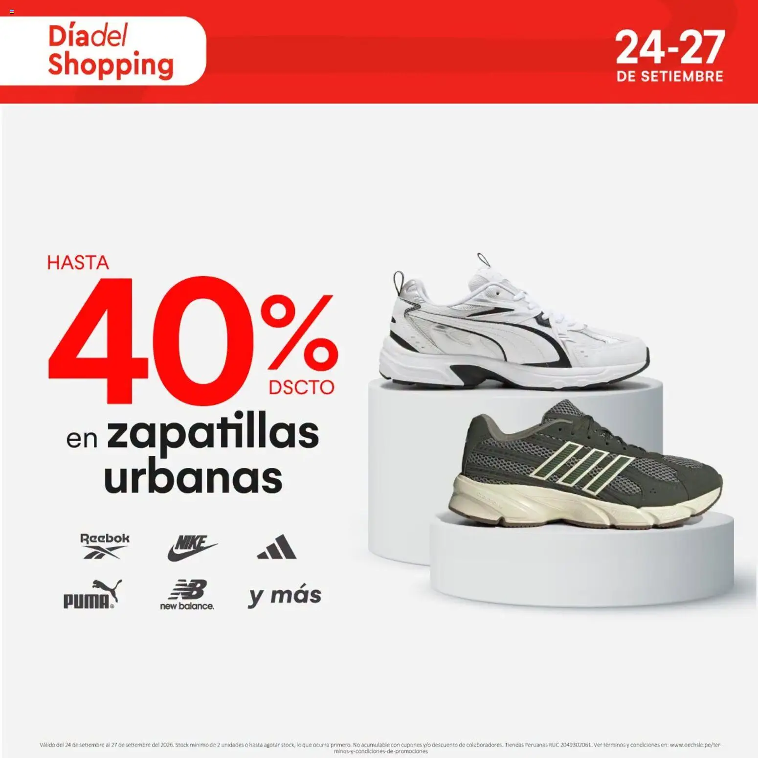 Catálogo Oechsle válido desde 24/09/2026 | Página: 1 | Productos: Zapatillas