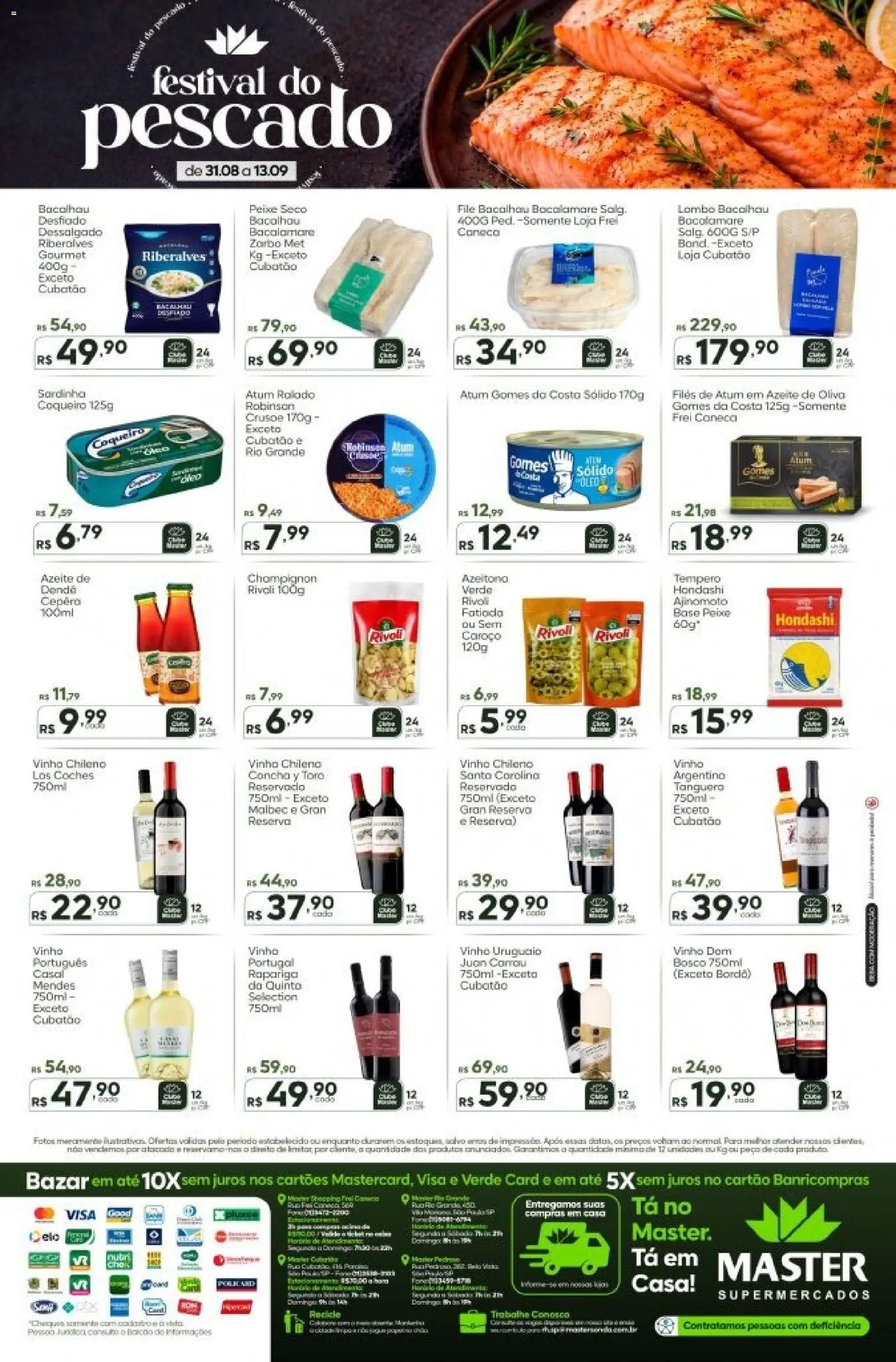 Master Folheto - válido de 31/08/2026 | Página: 2 | Produtos: Gomes da costa, Base, Champignon, Azeite
