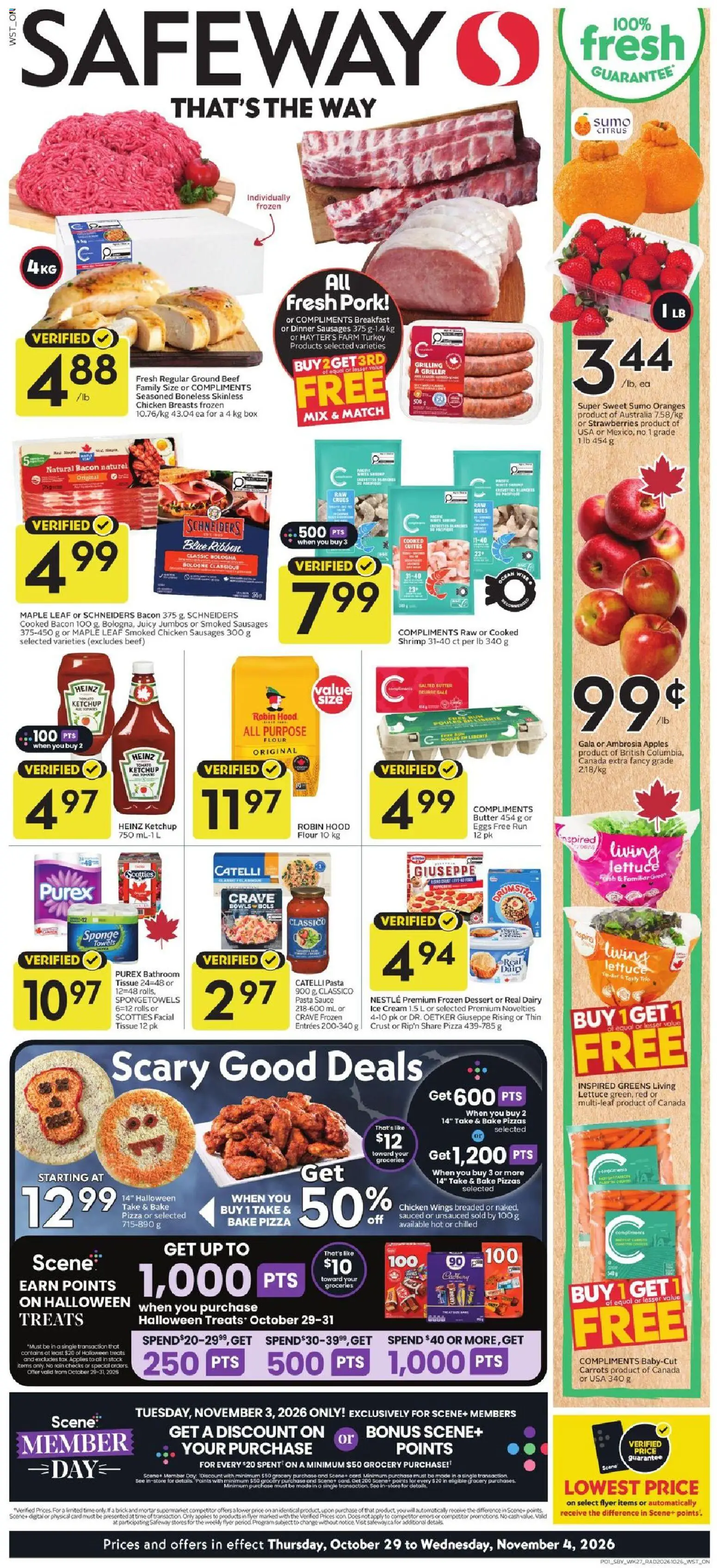 Safeway flyer valid from Oct 29, 2026 | Page: 1