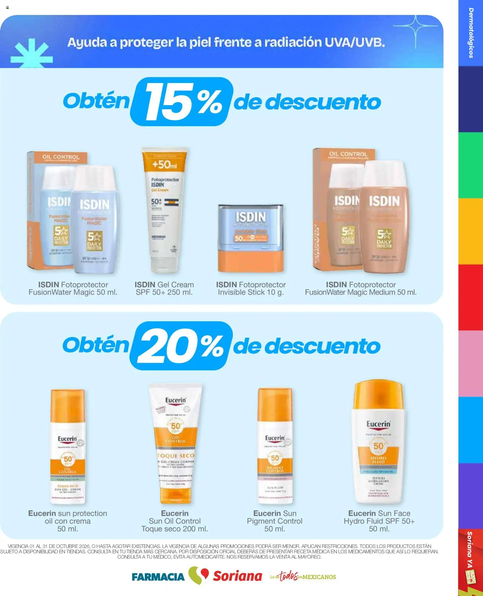 Nuevas ofertas de Soriana válidas en toda la República Mexicana desde el 01/10/2026. ¡Encuentra las mejores ofertas en Soriana Mercado - Folleto Farmacia! | Página: 4