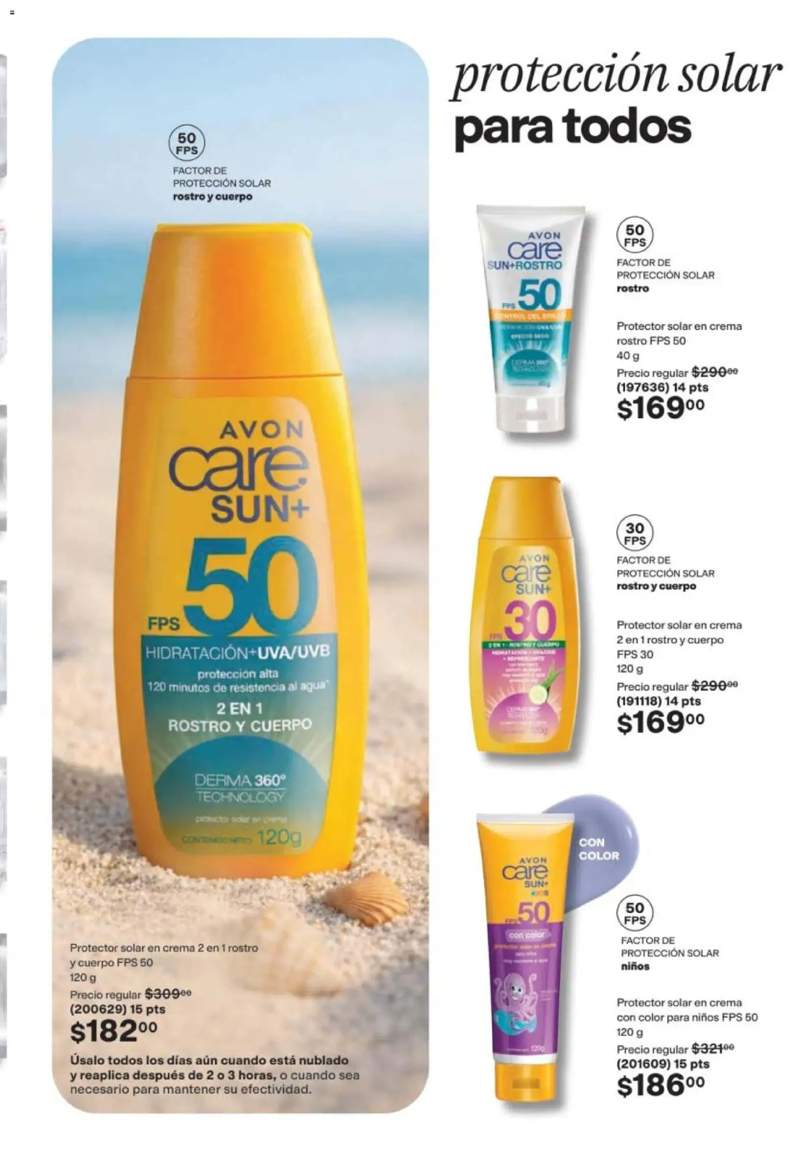 Nuevas ofertas de AVON válidas en toda la República Mexicana desde el 10/07/2026. ¡Encuentra las mejores ofertas en AVON campaña 11 2026! | Página: 143 | Productos: Crema, Agua, Protector solar