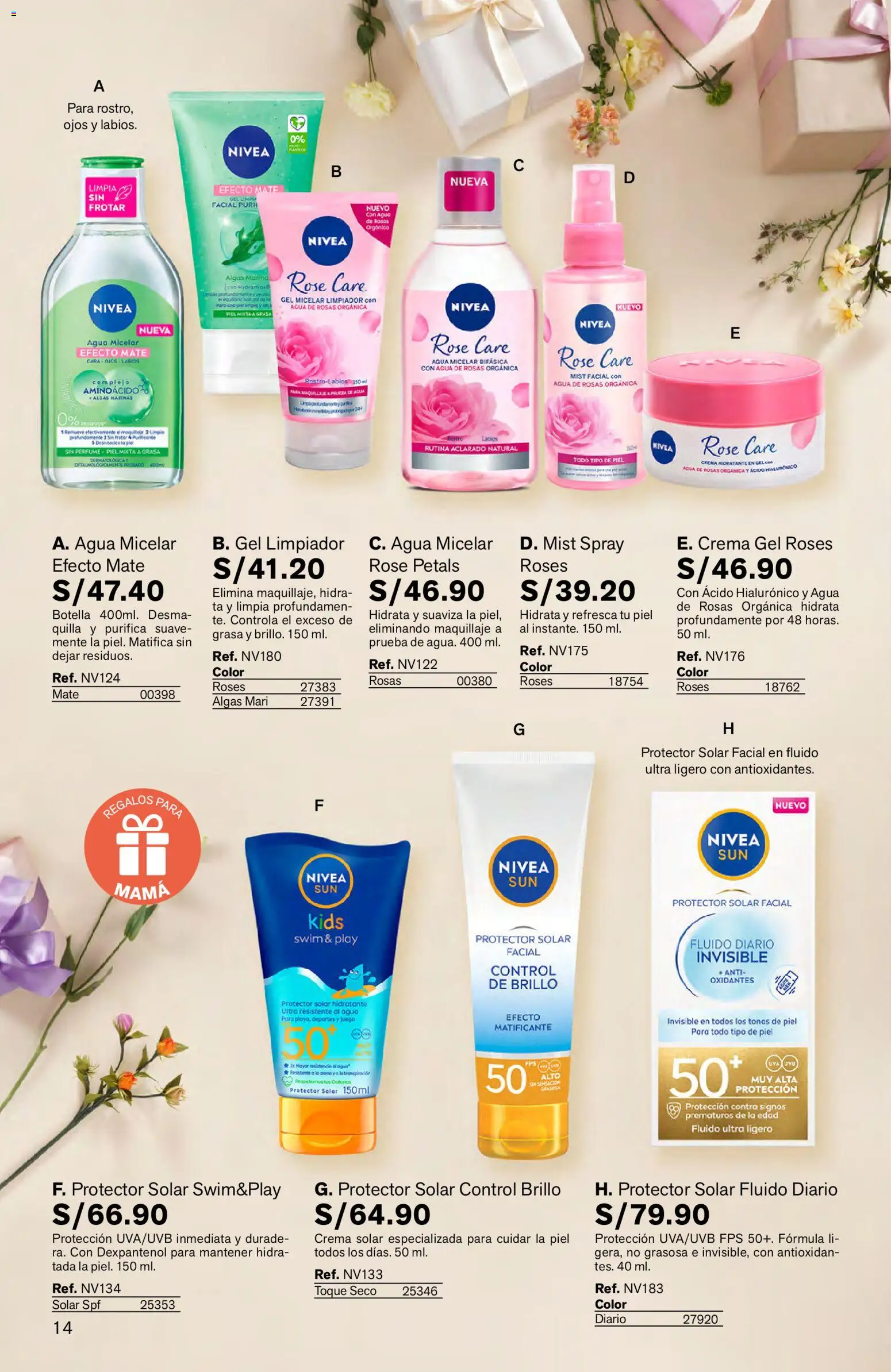 Catálogo Leonisa válido desde 27.04.2026 | Página: 14 | Productos: Protector solar, Crema, Juego, Maquillaje
