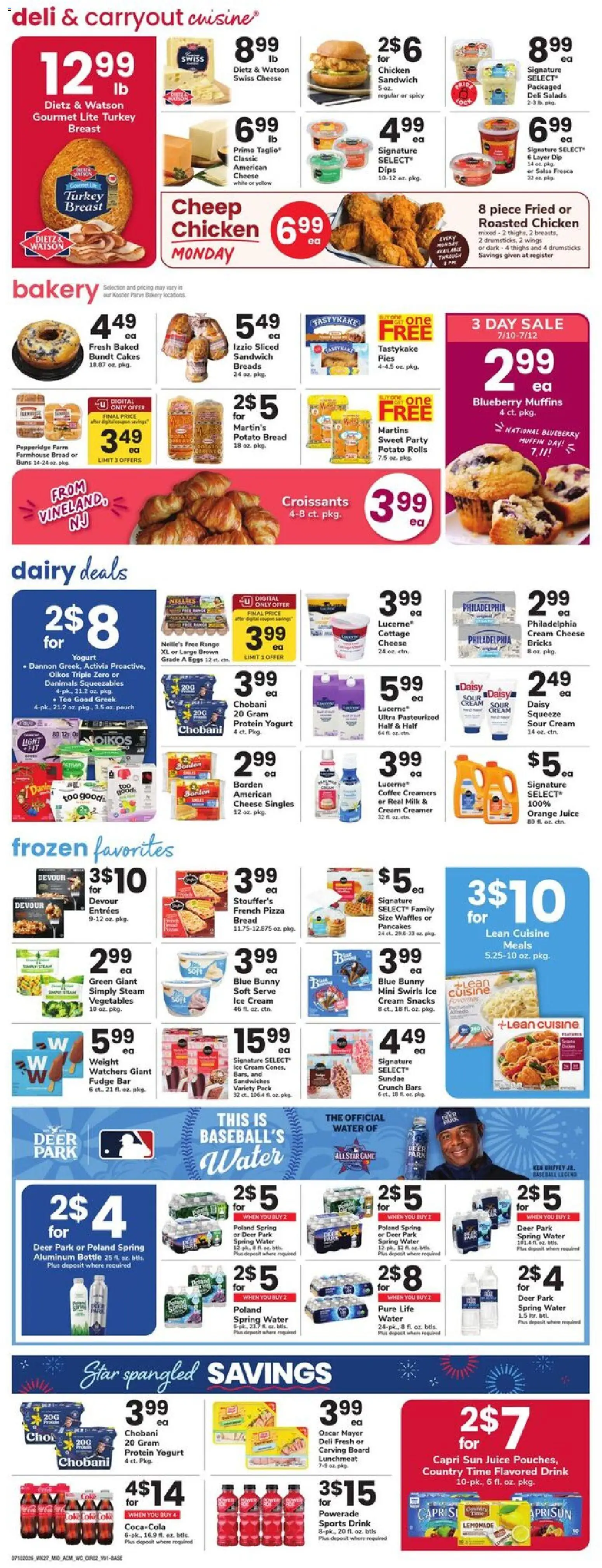 Acme Weekly Ad - valid from 07/10/2026 | Page: 2 | Products: Coffee, Pizza, Sour cream, Ice cream