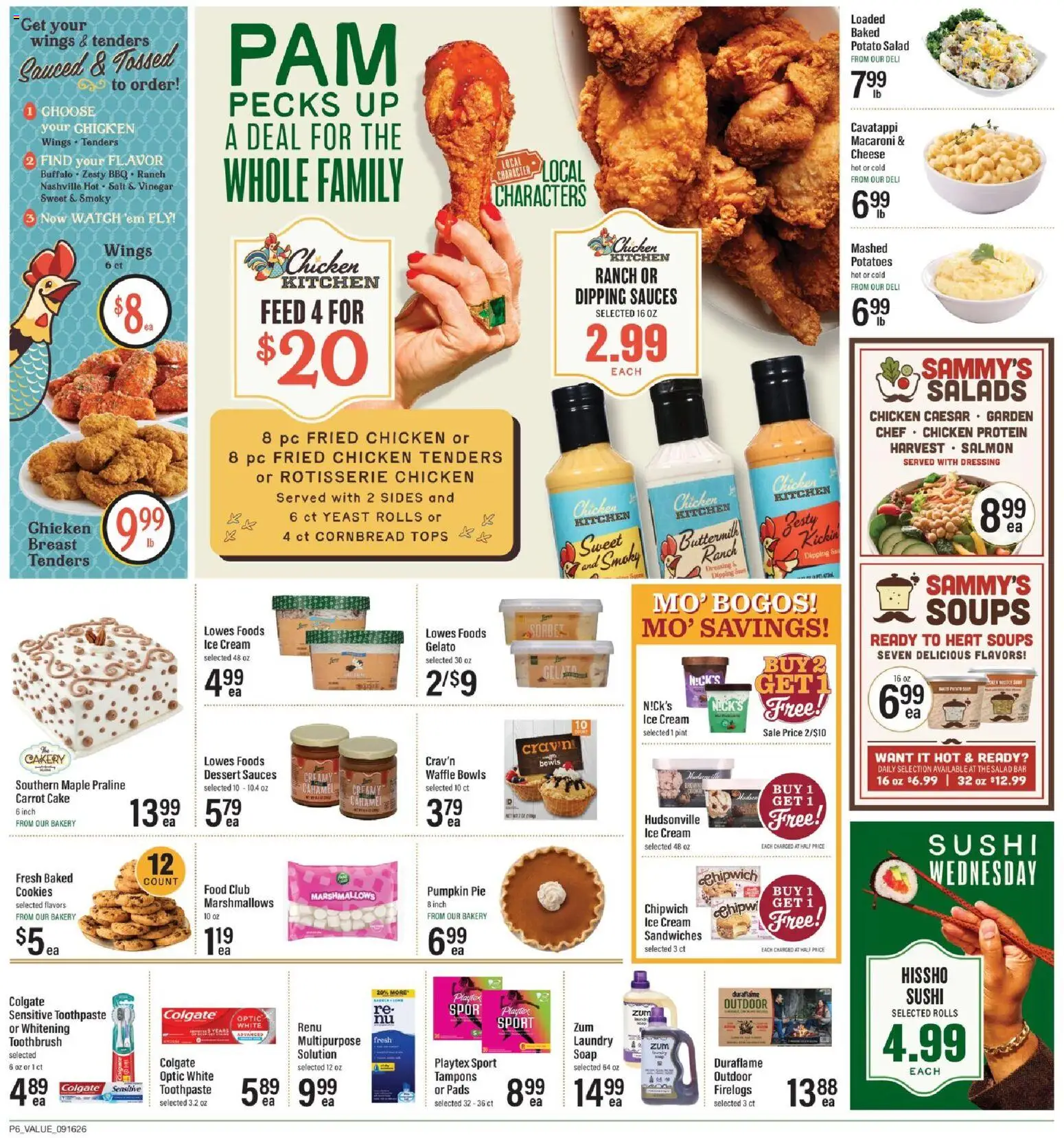 Lowes Foods Weekly Ad - valid from 09/16/2026 | Page: 10 | Products: Vinegar, Carrot, Potatoes, Pumpkin