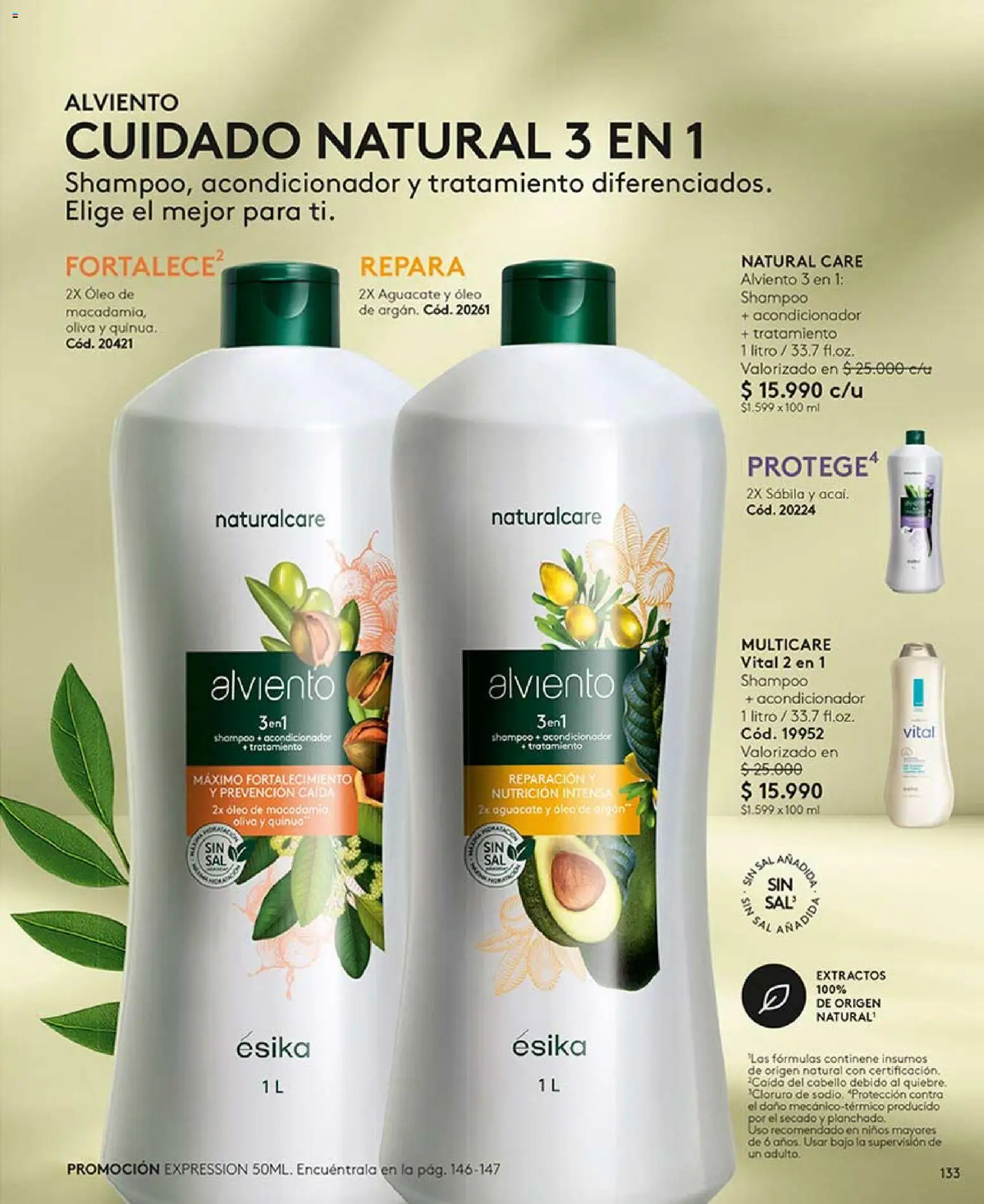Catálogo Ésika Campaña 9 │ válido desde el 17.05.2026 | Página: 137 | Productos: Sal, Oliva, Acondicionador, Shampoo