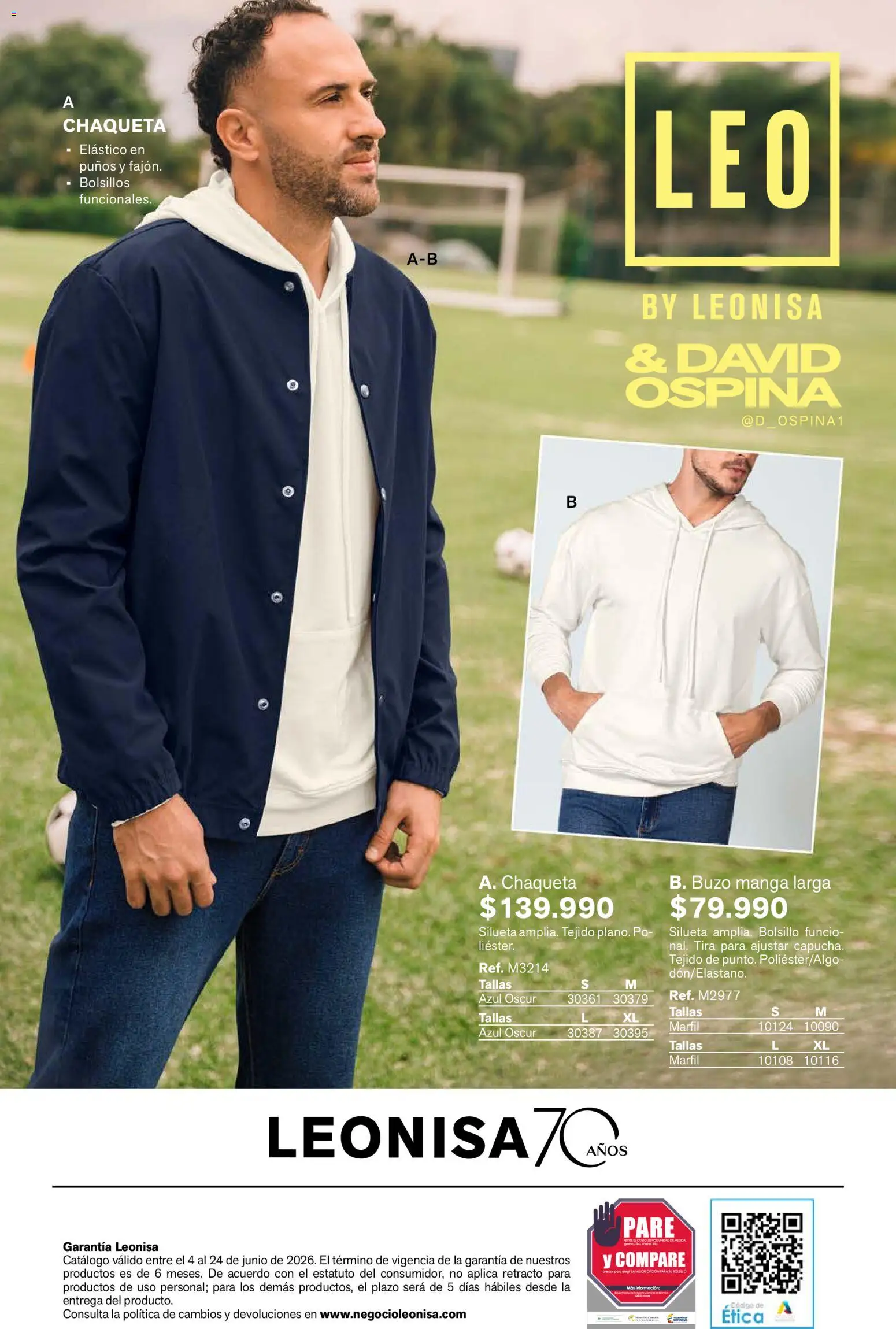 Leonisa revista - valida desde el 04.06.2026 | Página: 28 | Productos: Buzo, Chaqueta